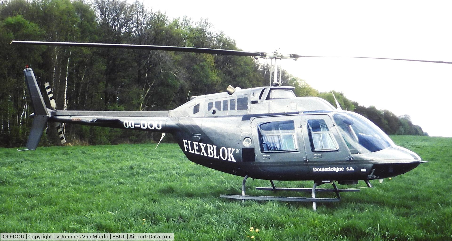 OO-DOU, 1989 Agusta AB-206B JetRanger II C/N 8718, Slidee scan
