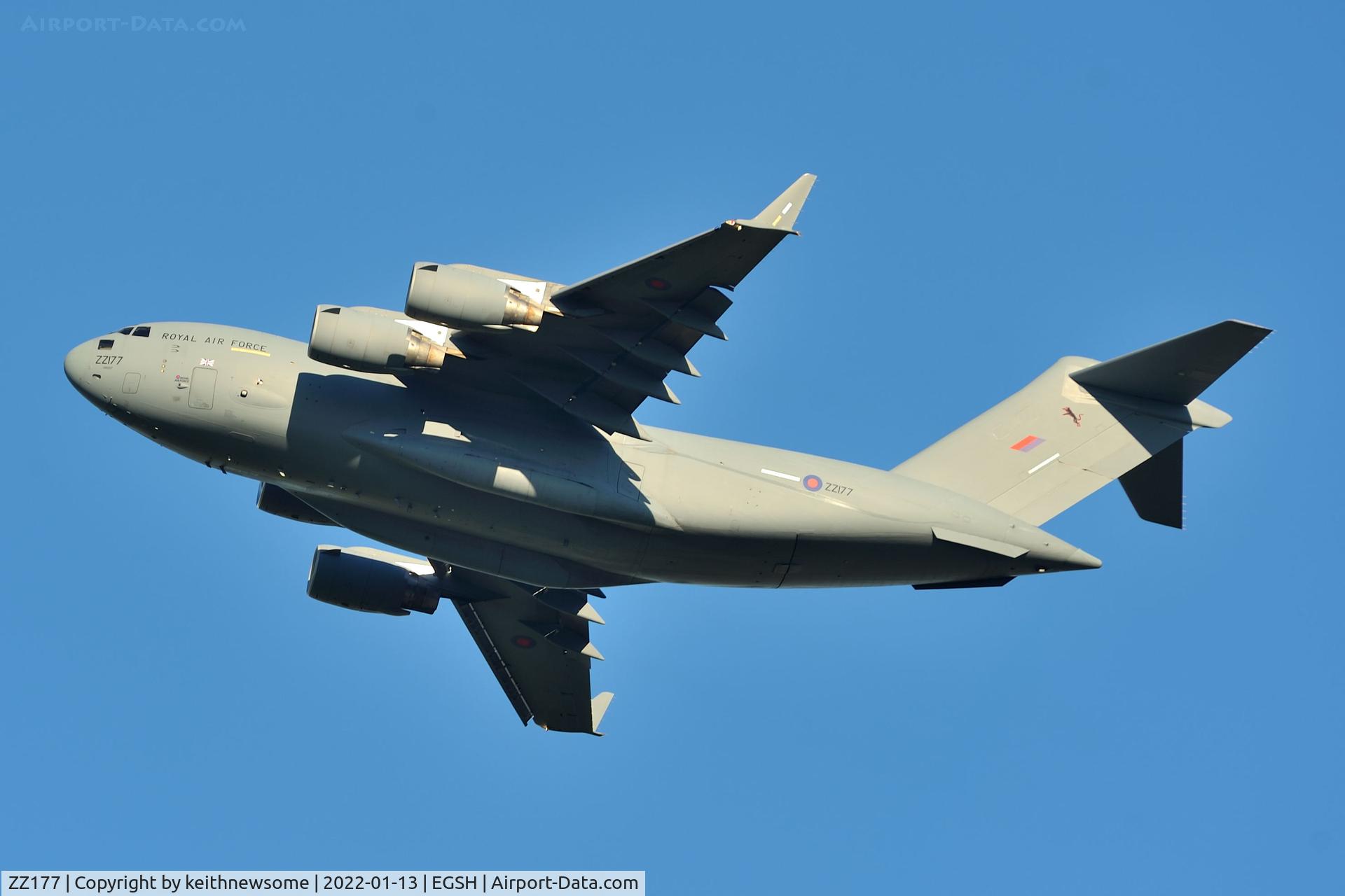 ZZ177, 2010 Boeing C-17A Globemaster III C/N F-227, One of several low passes today.