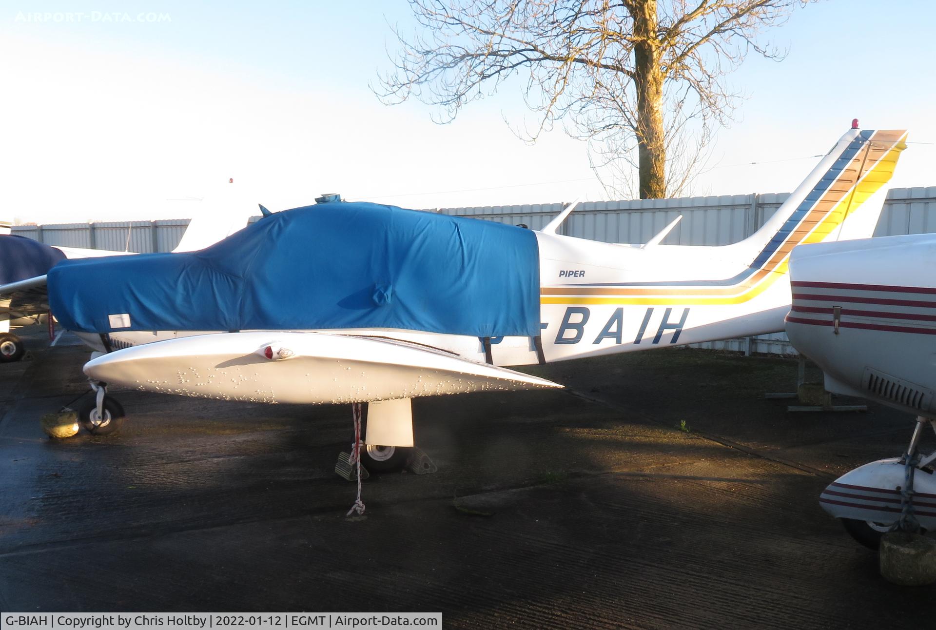 G-BIAH, 1964 Jodel D-112 C/N 1218, Parked and covered at Thurrock Airfield