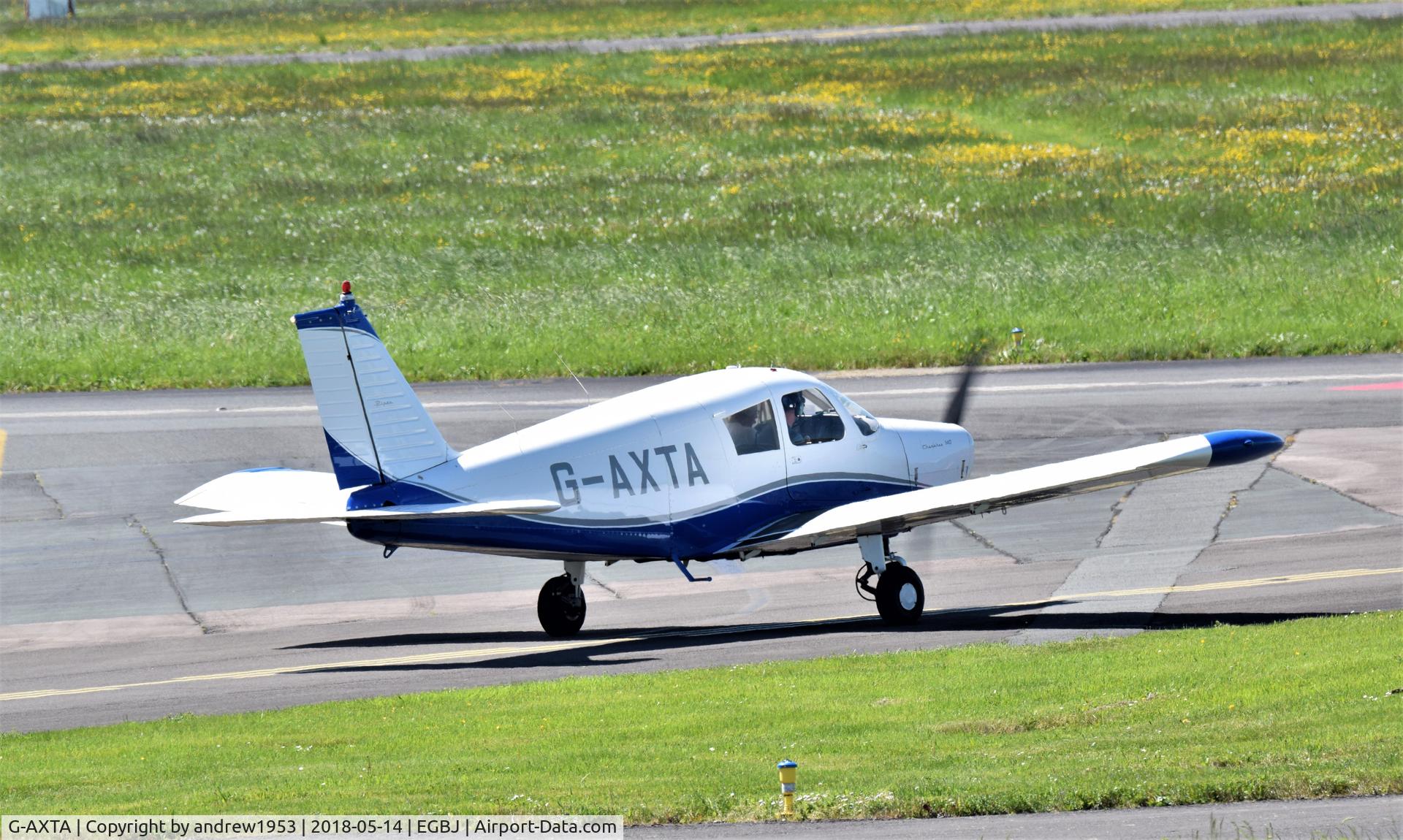 G-AXTA, 1969 Piper PA-28-140 Cherokee C/N 28-26301, G-AXTA at Gloucestershire Airport.