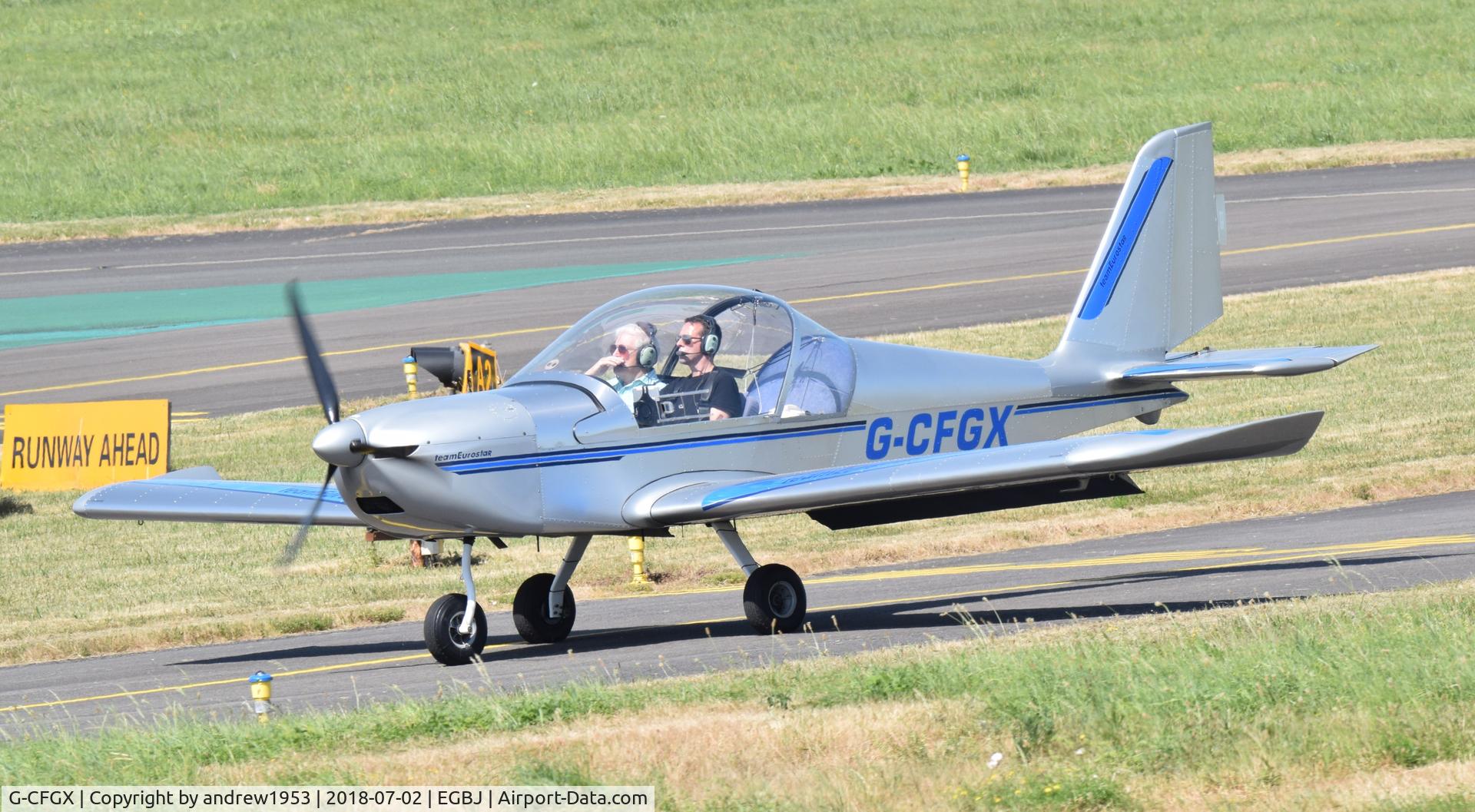 G-CFGX, 2008 Cosmik EV-97 TeamEurostar UK C/N 3212, G-CFGX at Gloucestershire Airport.