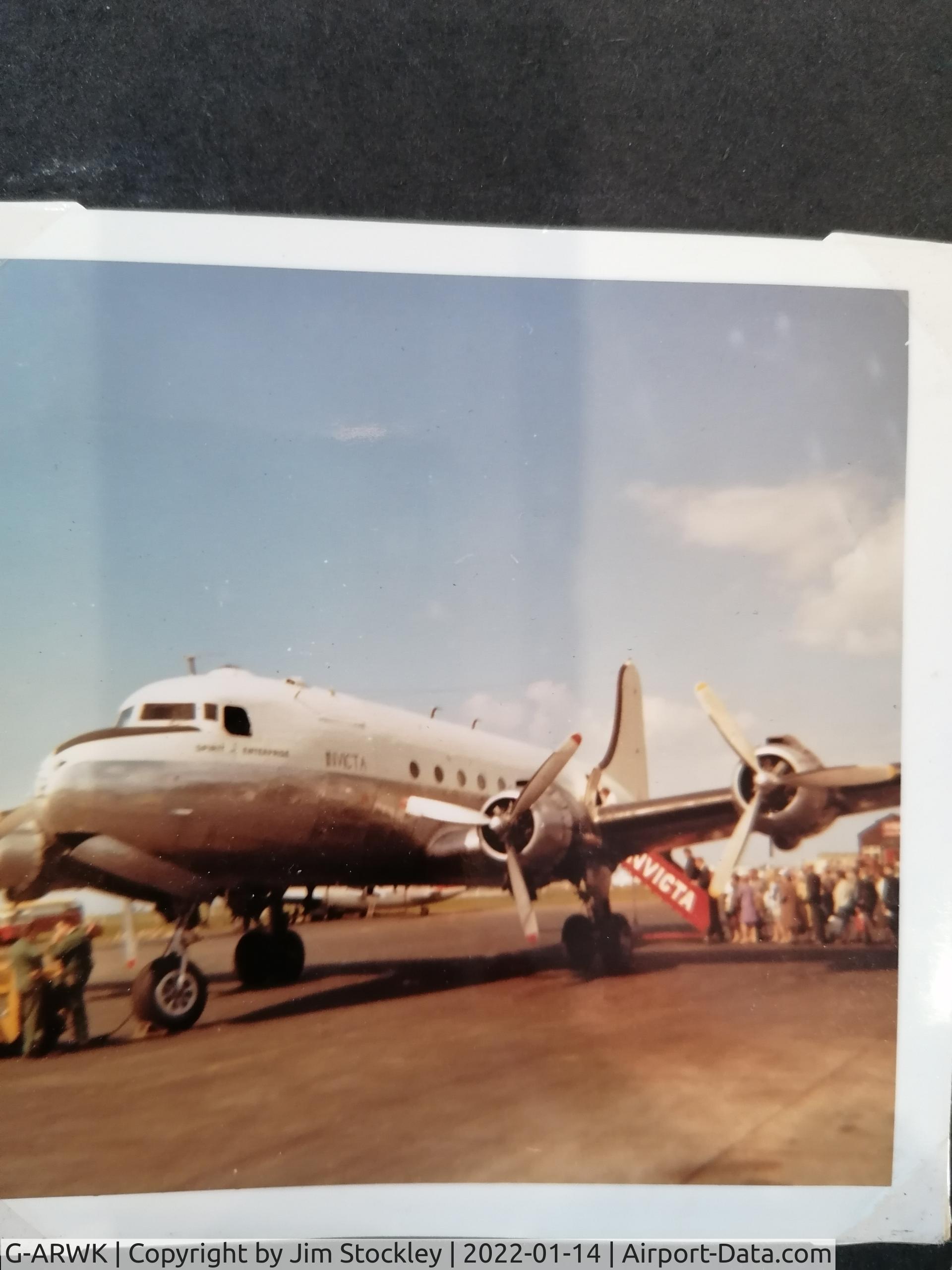 G-ARWK, 1945 Douglas C-54A Skymaster (DC-4) C/N 35936, Manston to Ostend Sept 1966