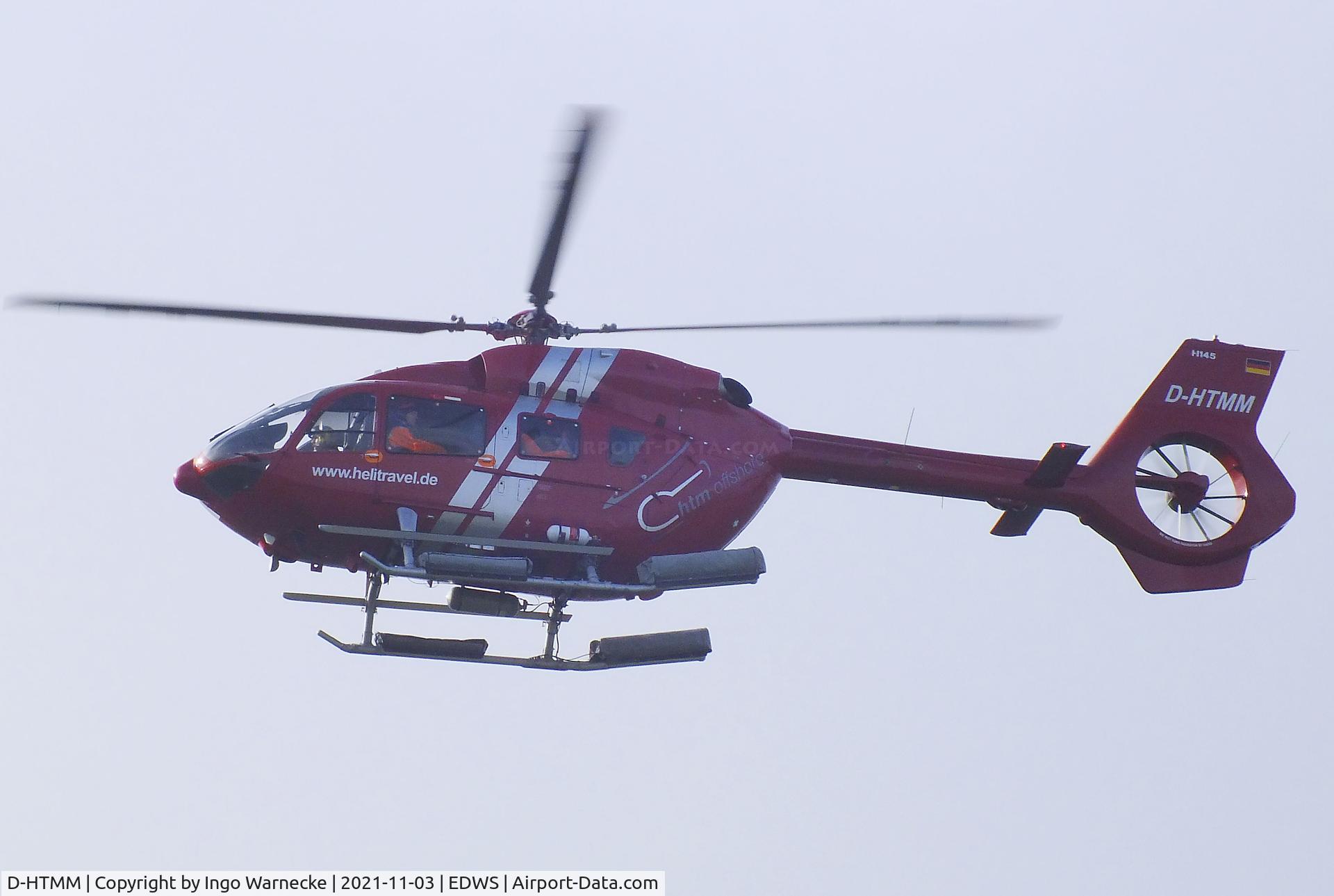 D-HTMM, 2017 Airbus Helicopters H-145 (BK-117D-2) C/N 20172, Airbus Helicopters H145 (Eurocopter EC145T2) of Helicopter Travel Munich / HTM offshore at Norden-Norddeich airfield