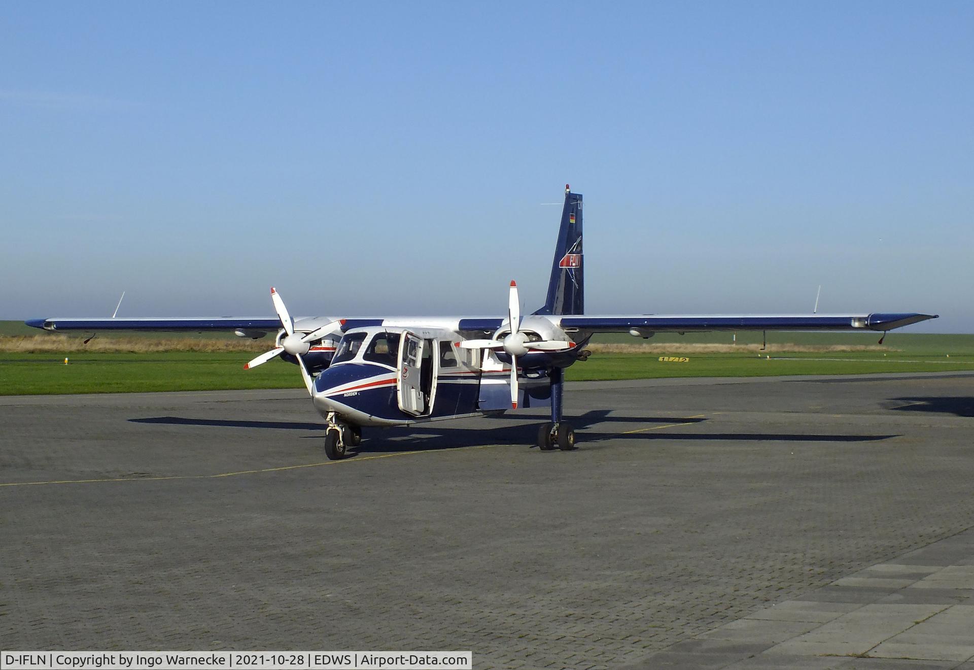 D-IFLN, 2007 Britten-Norman BN-2B-20 Islander C/N 2307, Britten-Norman BN-2B-20 Islander of FLN Frisia Luftverkehr at Norden-Norddeich airfield