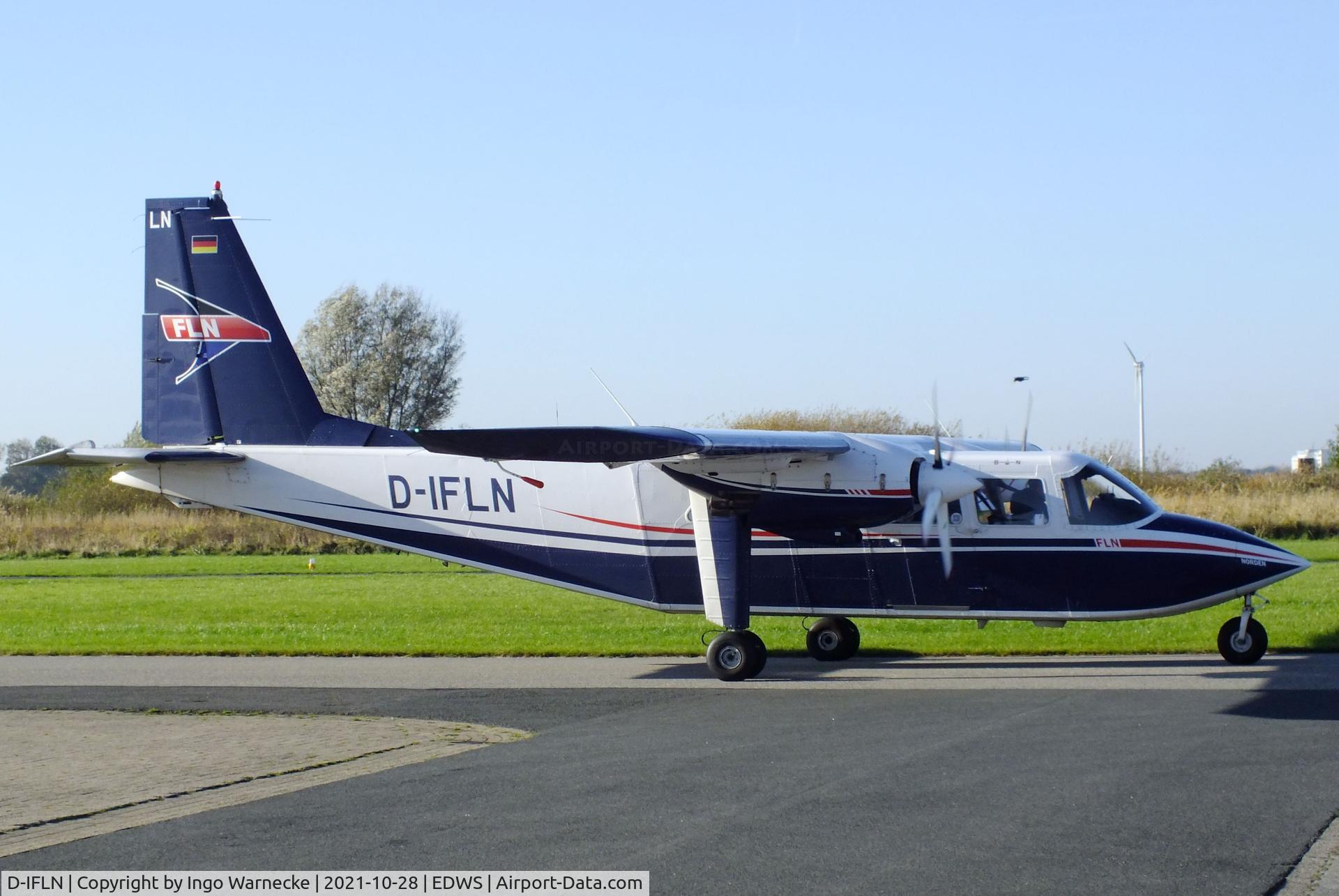D-IFLN, 2007 Britten-Norman BN-2B-20 Islander C/N 2307, Britten-Norman BN-2B-20 Islander of FLN Frisia Luftverkehr at Norden-Norddeich airfield
