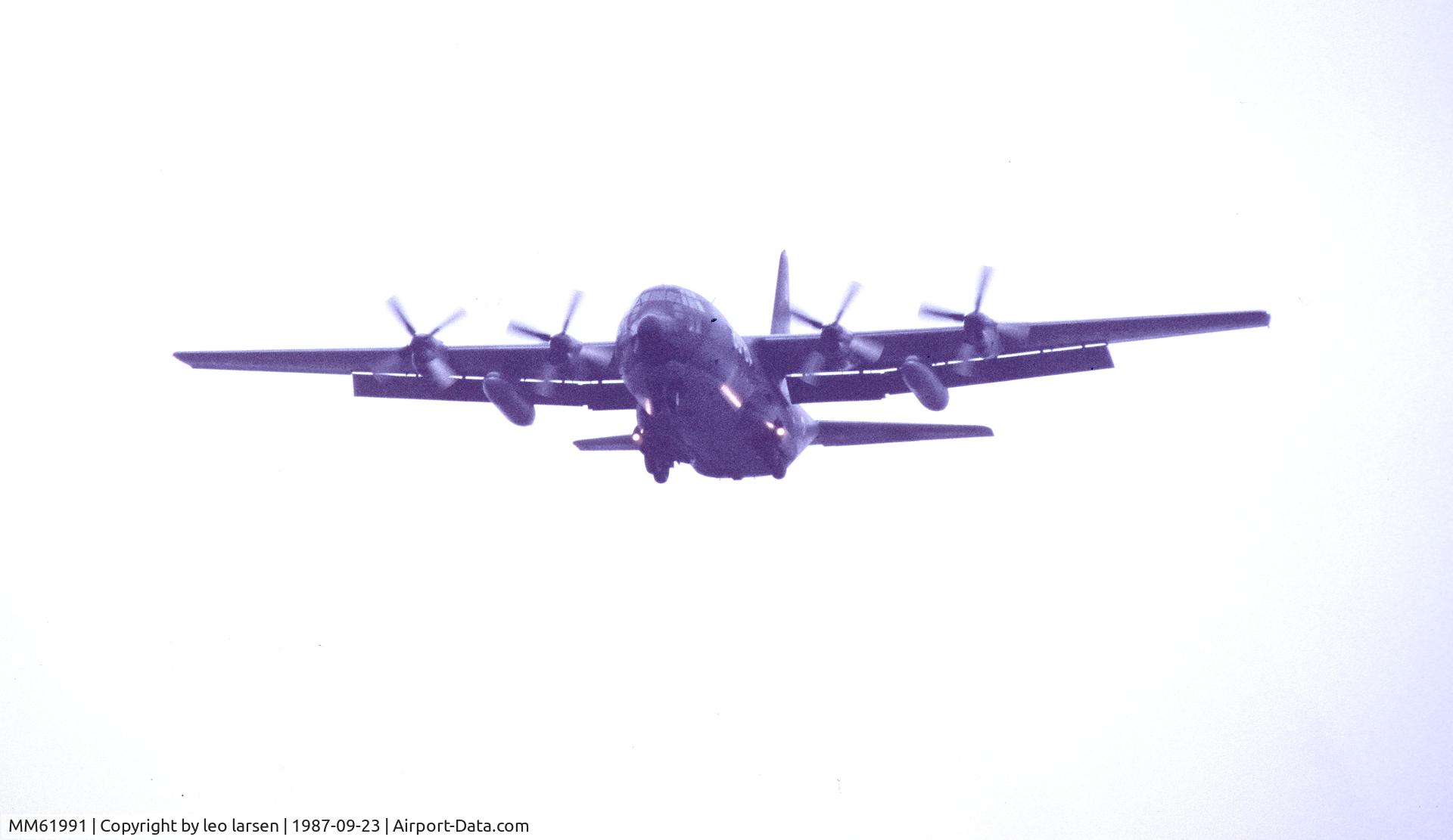 MM61991, 1971 Lockheed C-130H Hercules C/N 382-4447, Vaerloese Air Base 23.9.1987