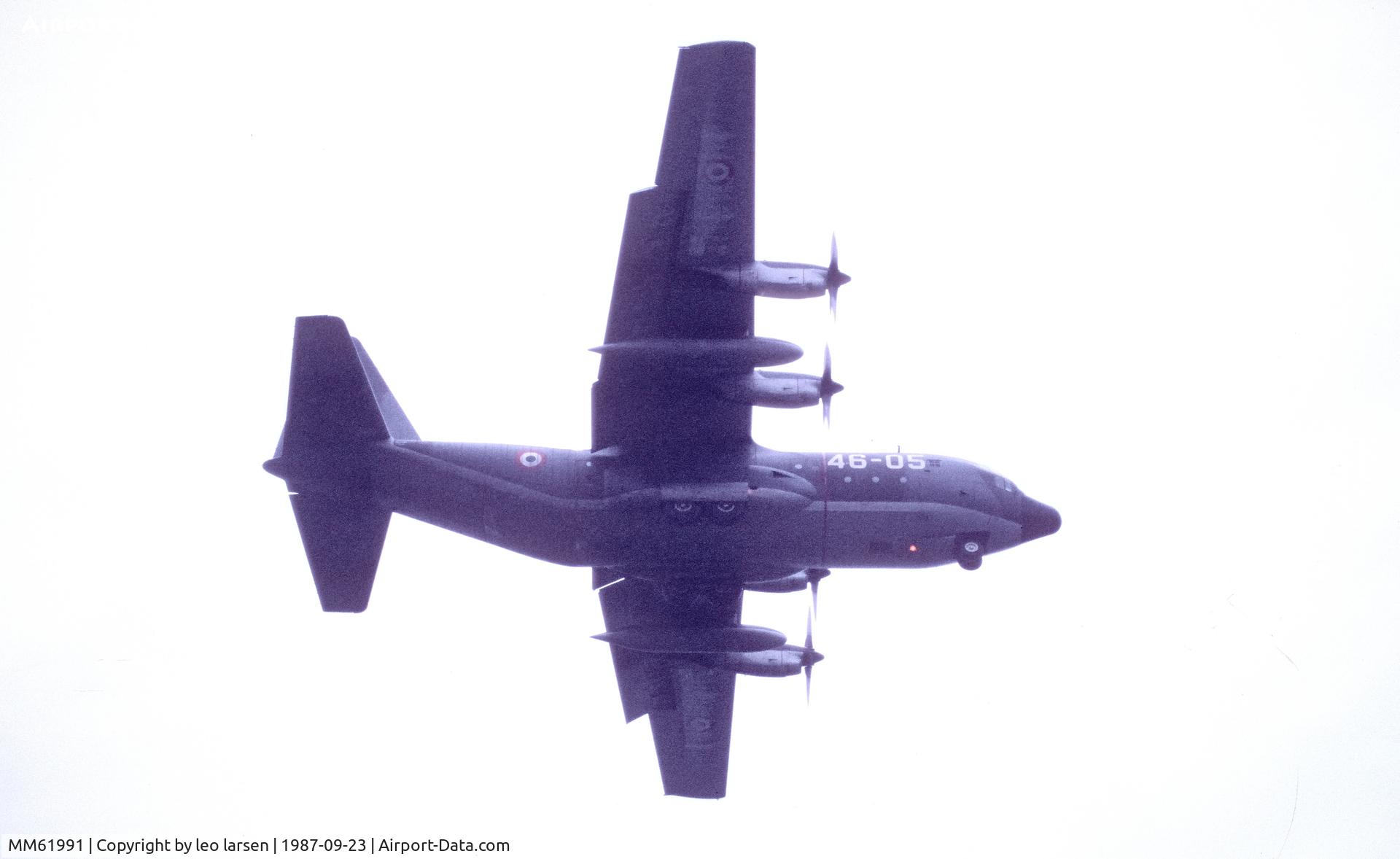 MM61991, 1971 Lockheed C-130H Hercules C/N 382-4447, Vaerloese Air Base Denmark 23.9.1987