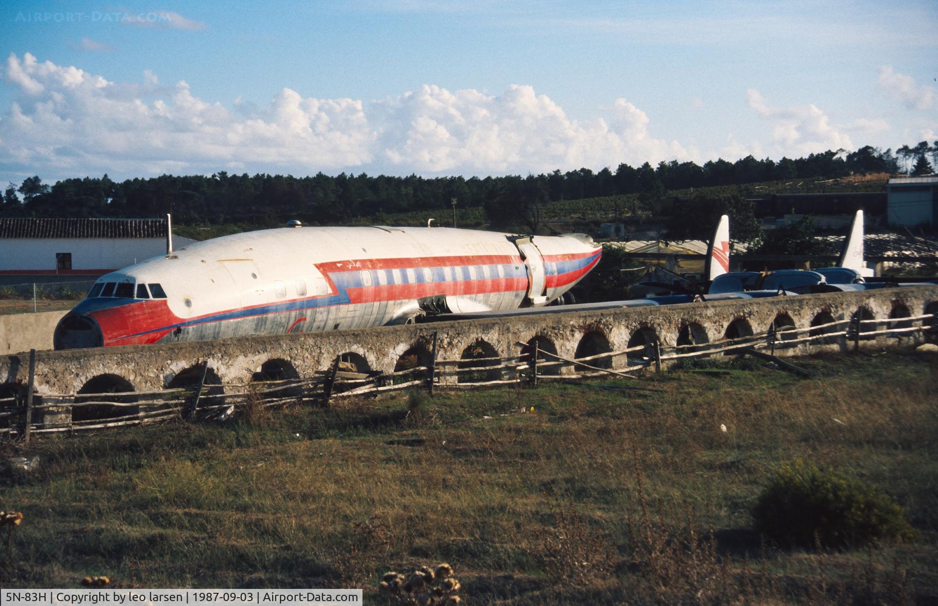 5N-83H, 1955 Lockheed L-1049G Super Constellation C/N 4616, Near Faro Portugal 3.9.1987