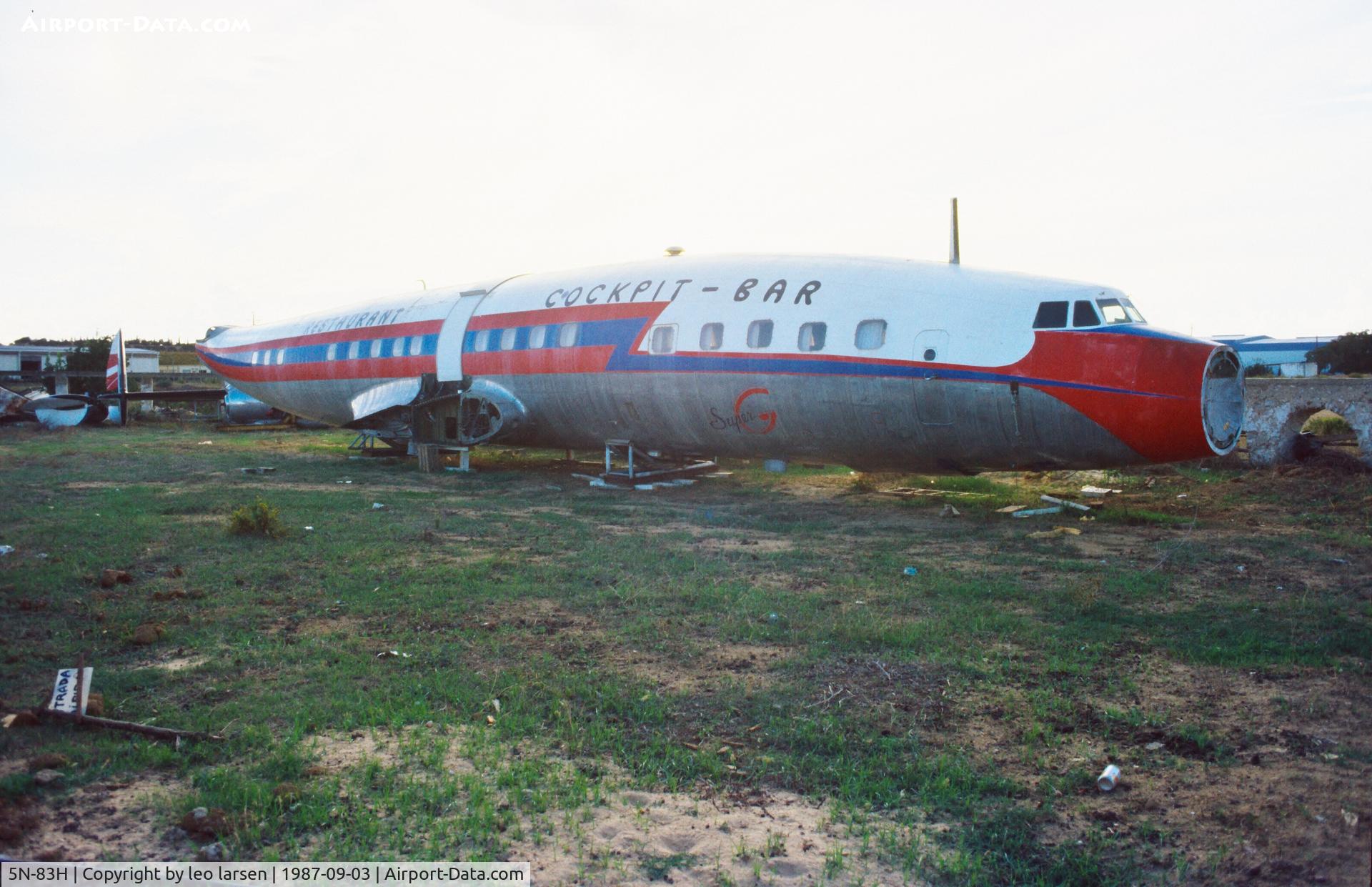 5N-83H, 1955 Lockheed L-1049G Super Constellation C/N 4616, Near Faro 3.9.1987