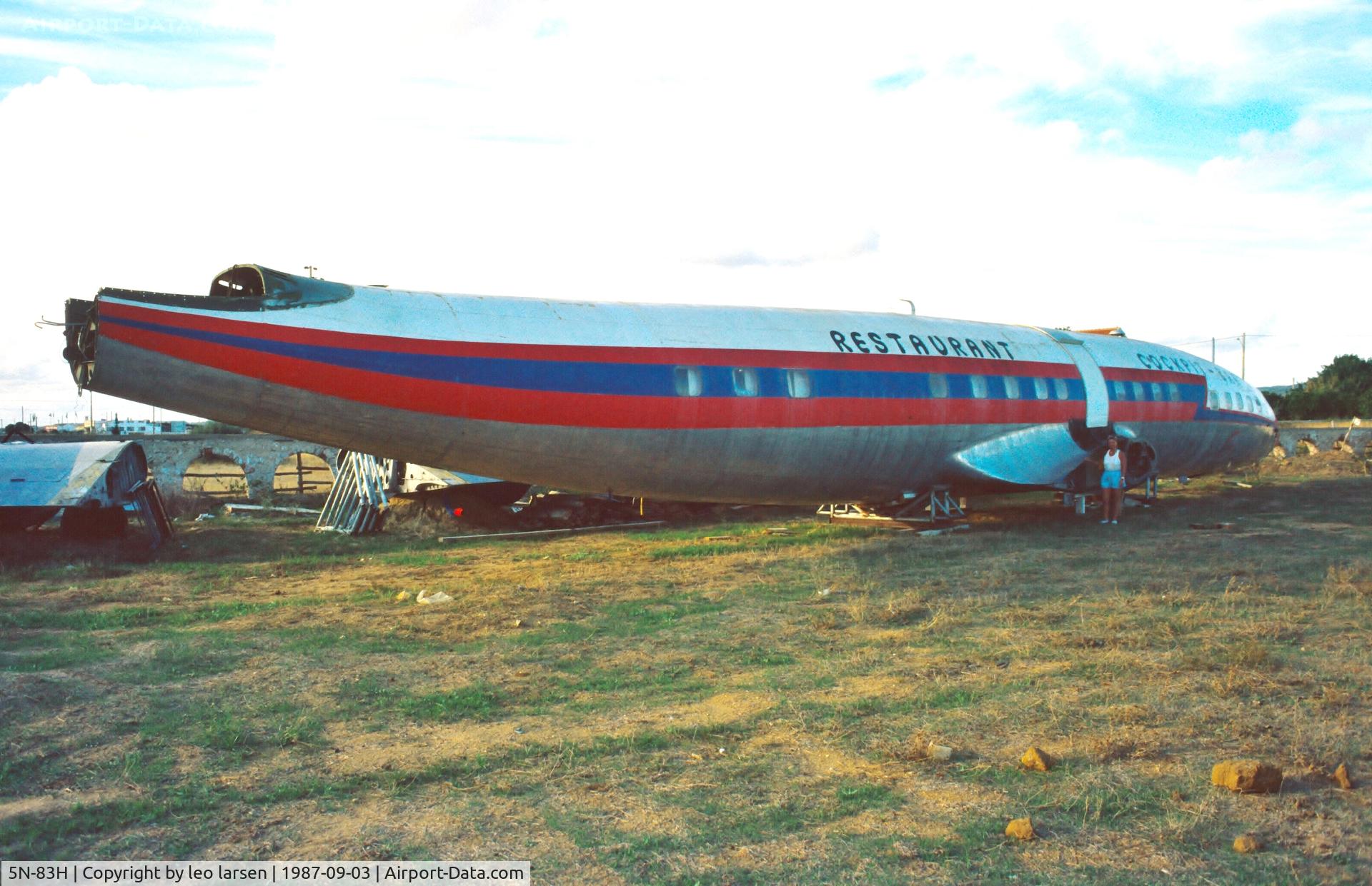 5N-83H, 1955 Lockheed L-1049G Super Constellation C/N 4616, Newar Faro 3.9.1987