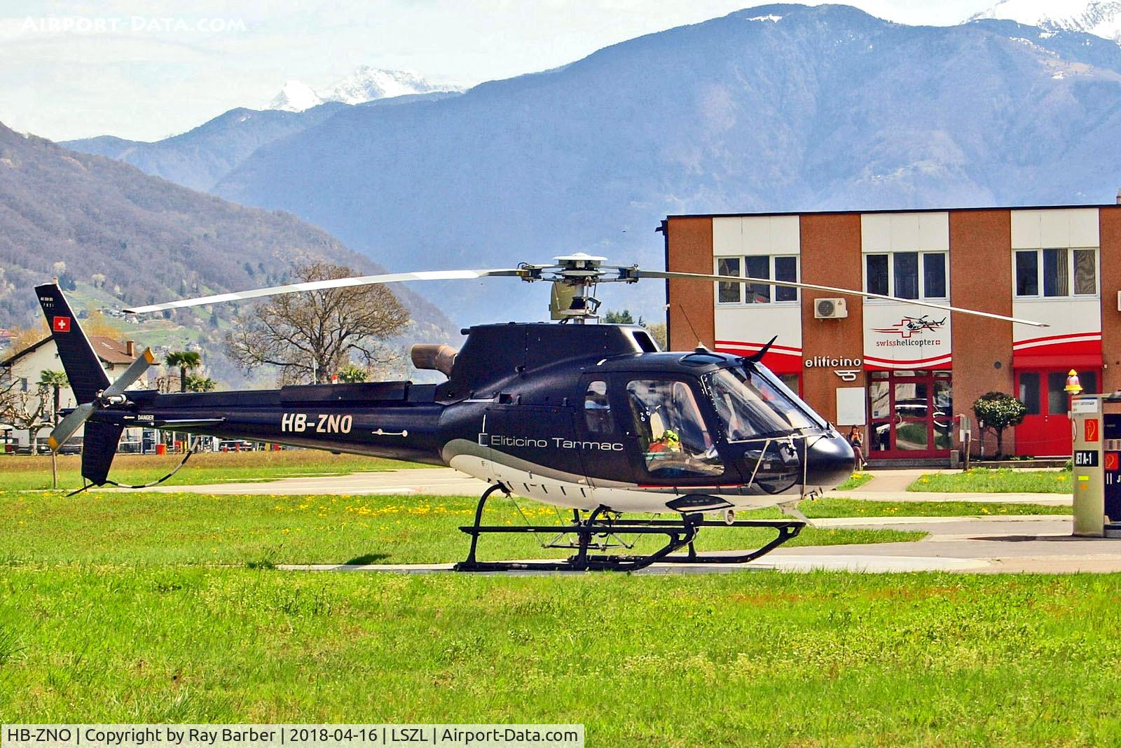 HB-ZNO, 2014 Airbus Helicopters AS-350B-3E Ecureuil C/N 7831, HB-ZNO   Airbus Helicopters AS.350B-3E Ecureuil [7831] (Tarmac Aviation) Locarno~HB 16/04/2018