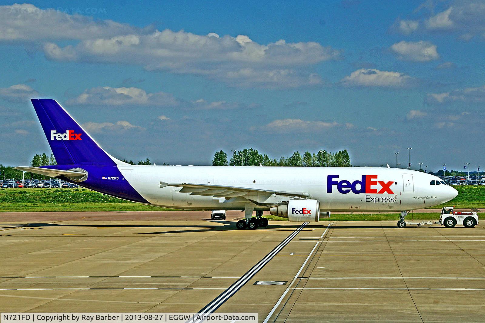 N721FD, 1988 Airbus A300B4-622R C/N 477, N721FD   Airbus A300B4-622R [477] (FedEx Express) Luton~G 27/08/2013