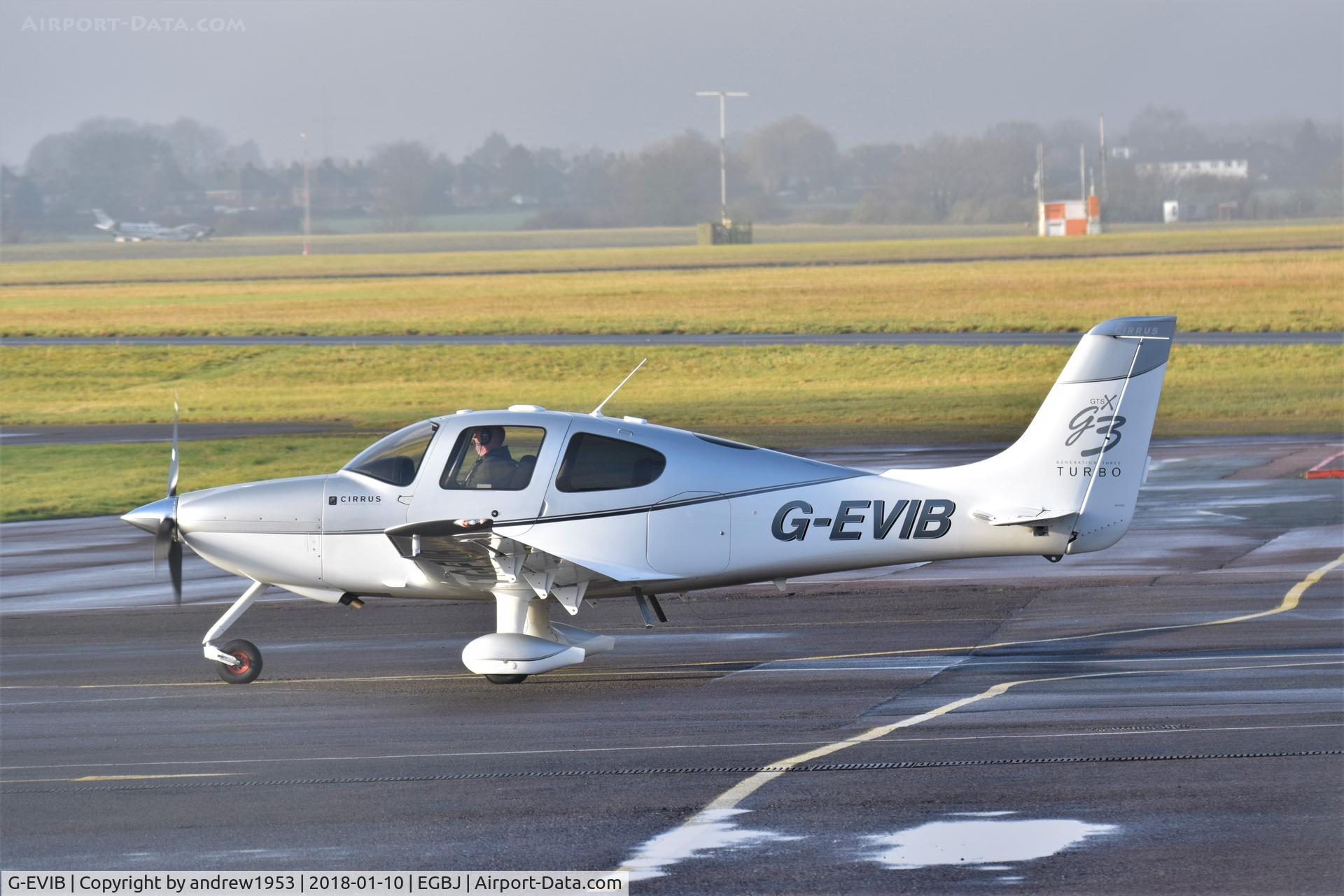 G-EVIB, 2007 Cirrus SR22 G3 GTSX Turbo C/N 2467, G-EVIB at Gloucestershire Airport.