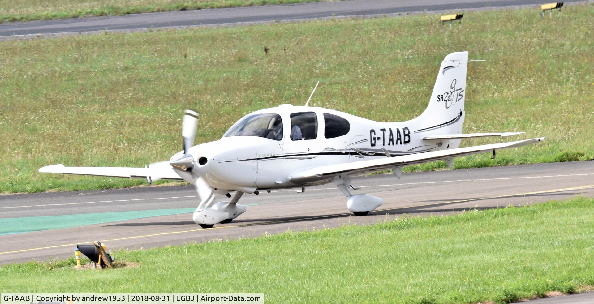 G-TAAB, 2006 Cirrus SR22 GTS C/N 1769, G-TAAB at Gloucestershire Airport.