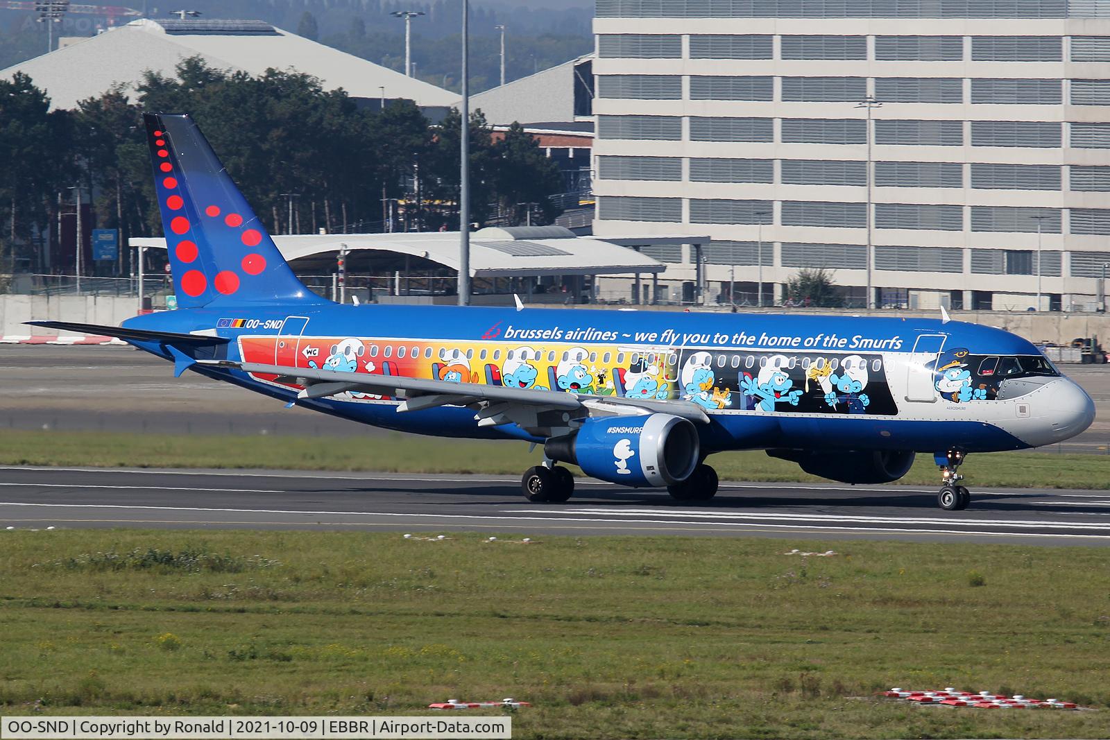 OO-SND, 2002 Airbus A320-214 C/N 1838, at bru