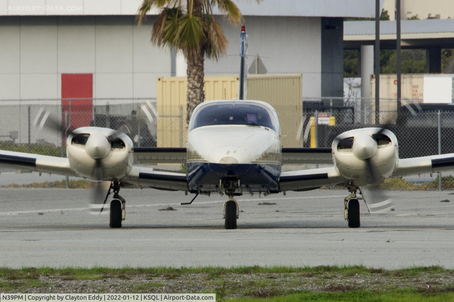 N39PM, 1981 Piper PA-34-220T C/N 34-8233049, San Carlos Airport in California 2022.