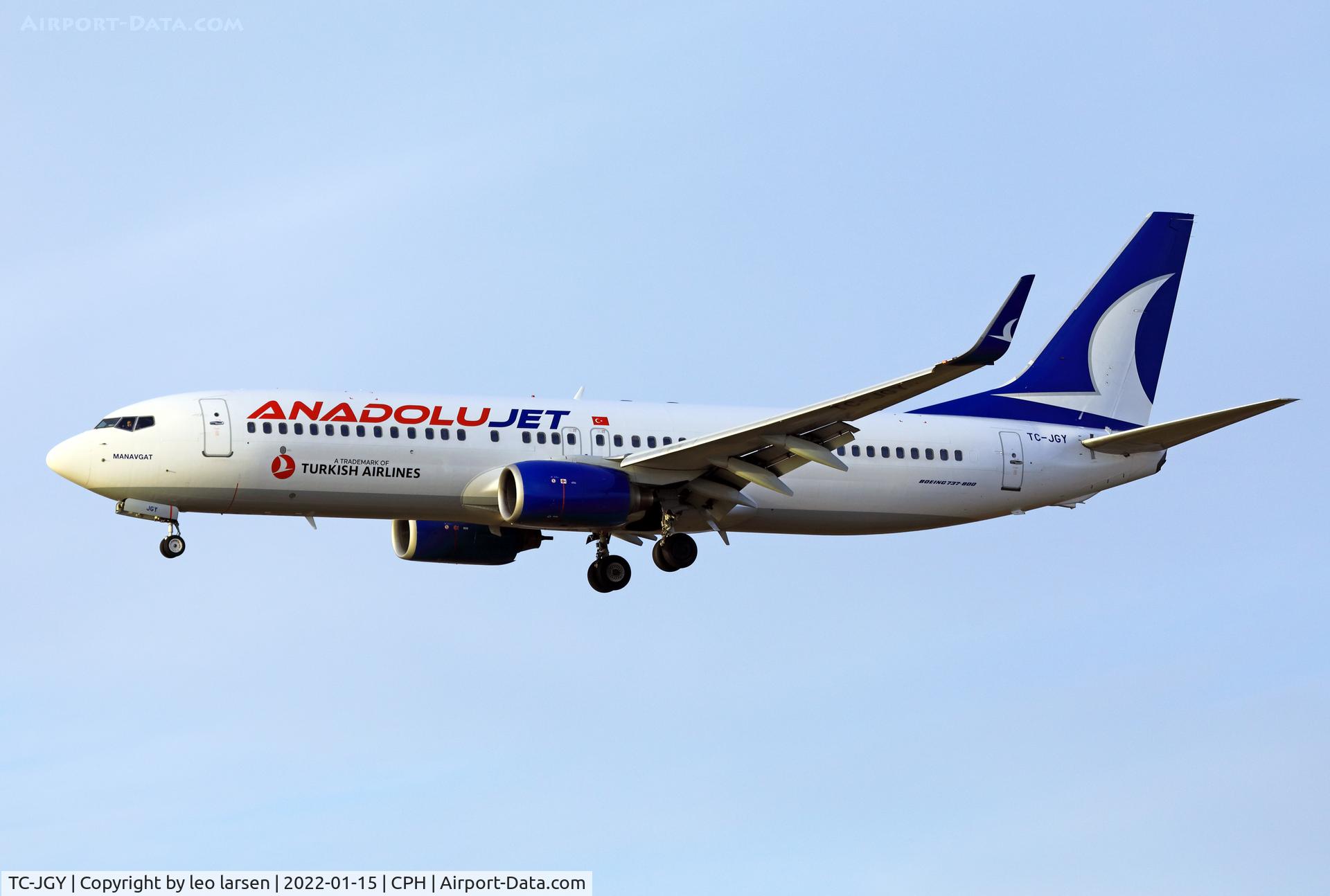 TC-JGY, 2008 Boeing 737-8F2 C/N 35738, Copenhagen 15.1.2022
