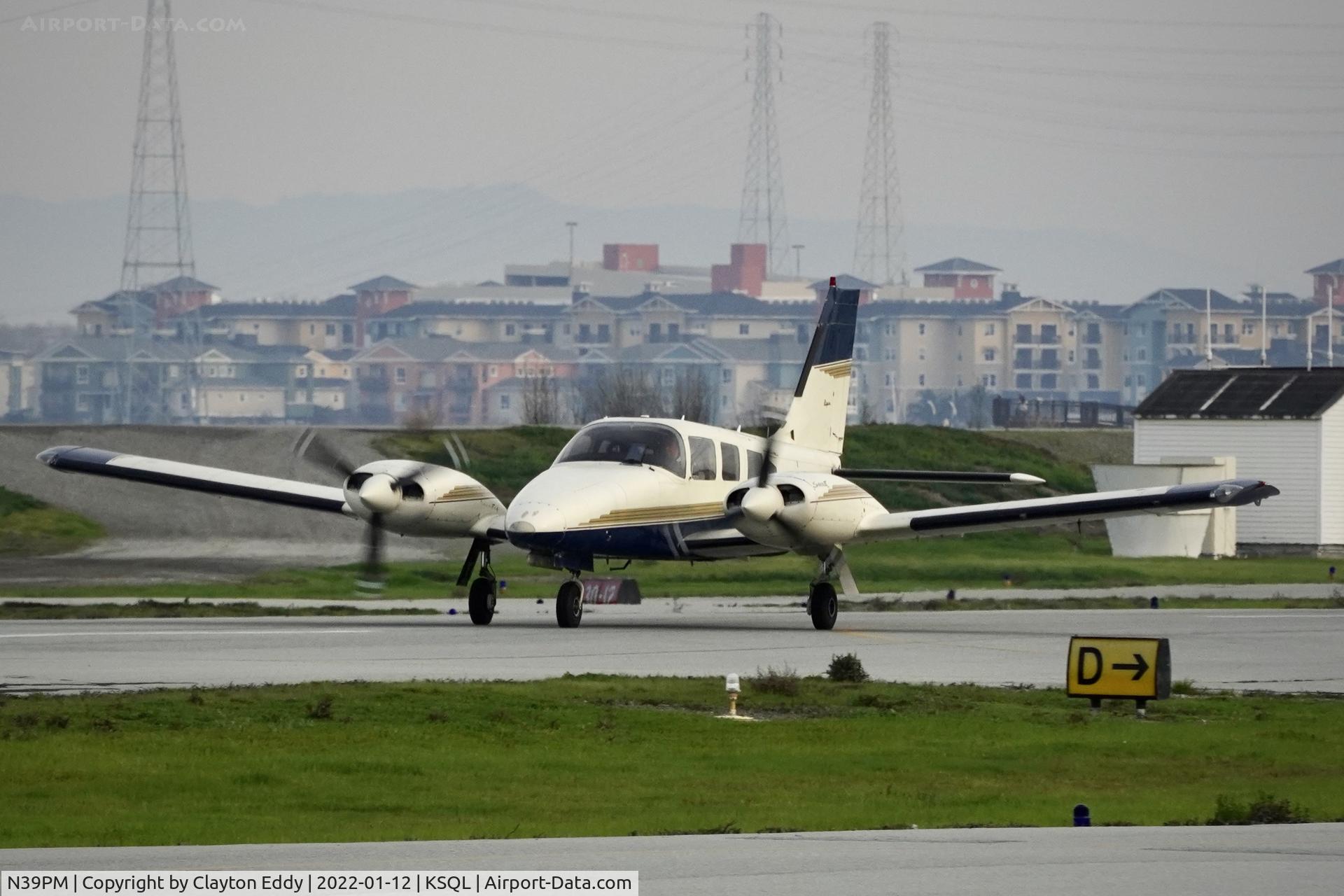 N39PM, 1981 Piper PA-34-220T C/N 34-8233049, San Carlos Airport in California 2022.