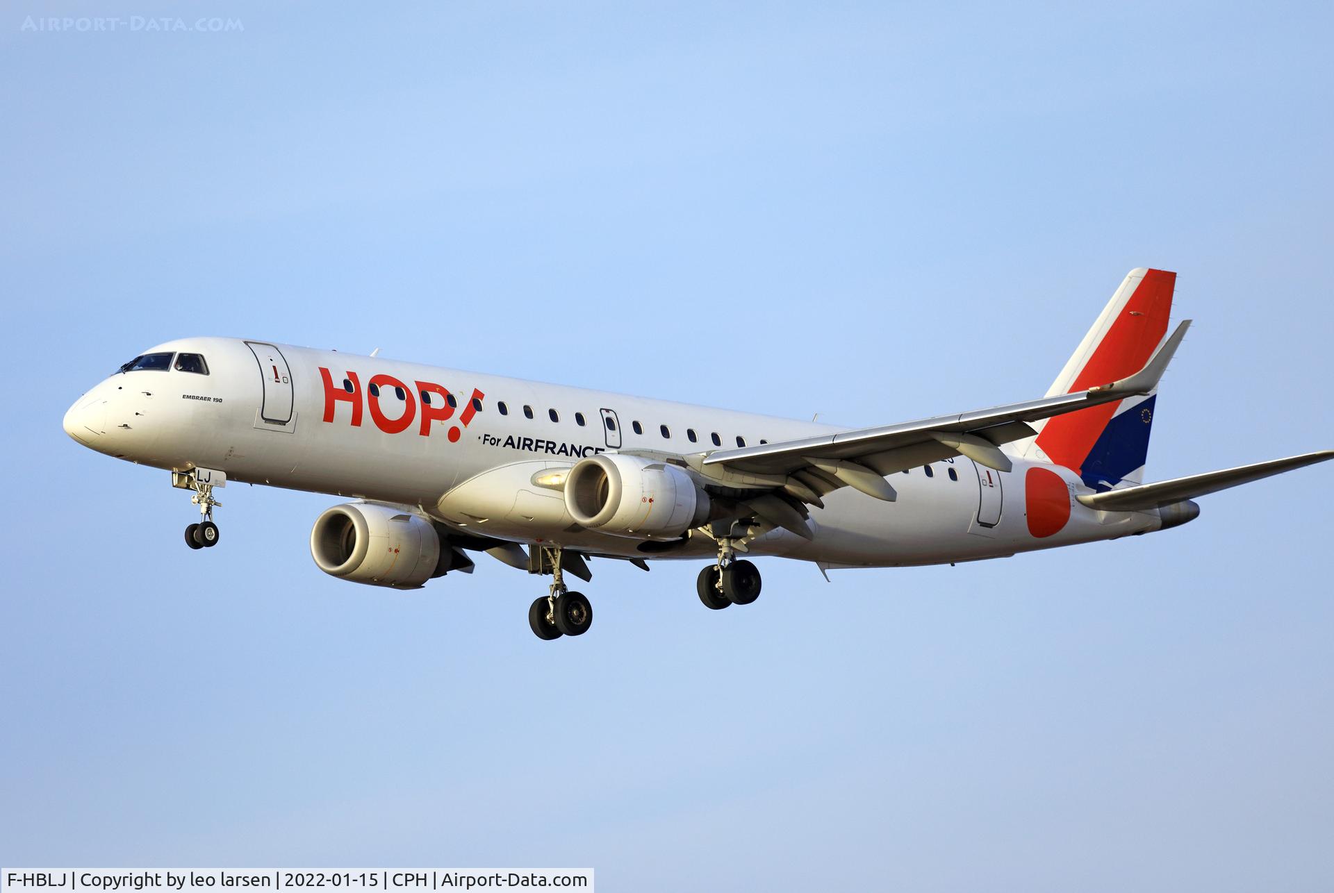 F-HBLJ, 2009 Embraer 190LR (ERJ-190-100LR) C/N 19000133, Copenhagen 15.1.2022