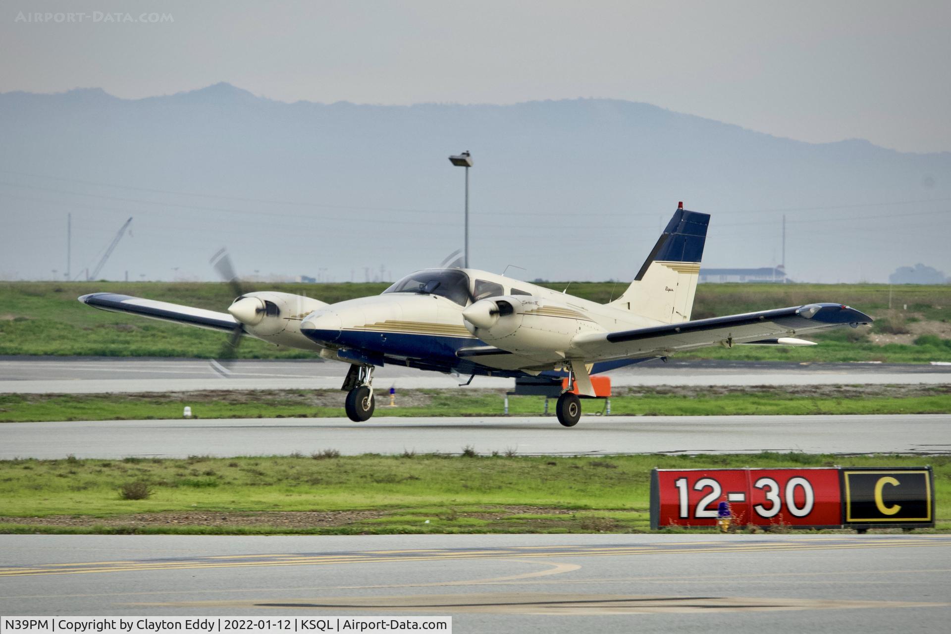 N39PM, 1981 Piper PA-34-220T C/N 34-8233049, San Carlos Airport in California 2022.