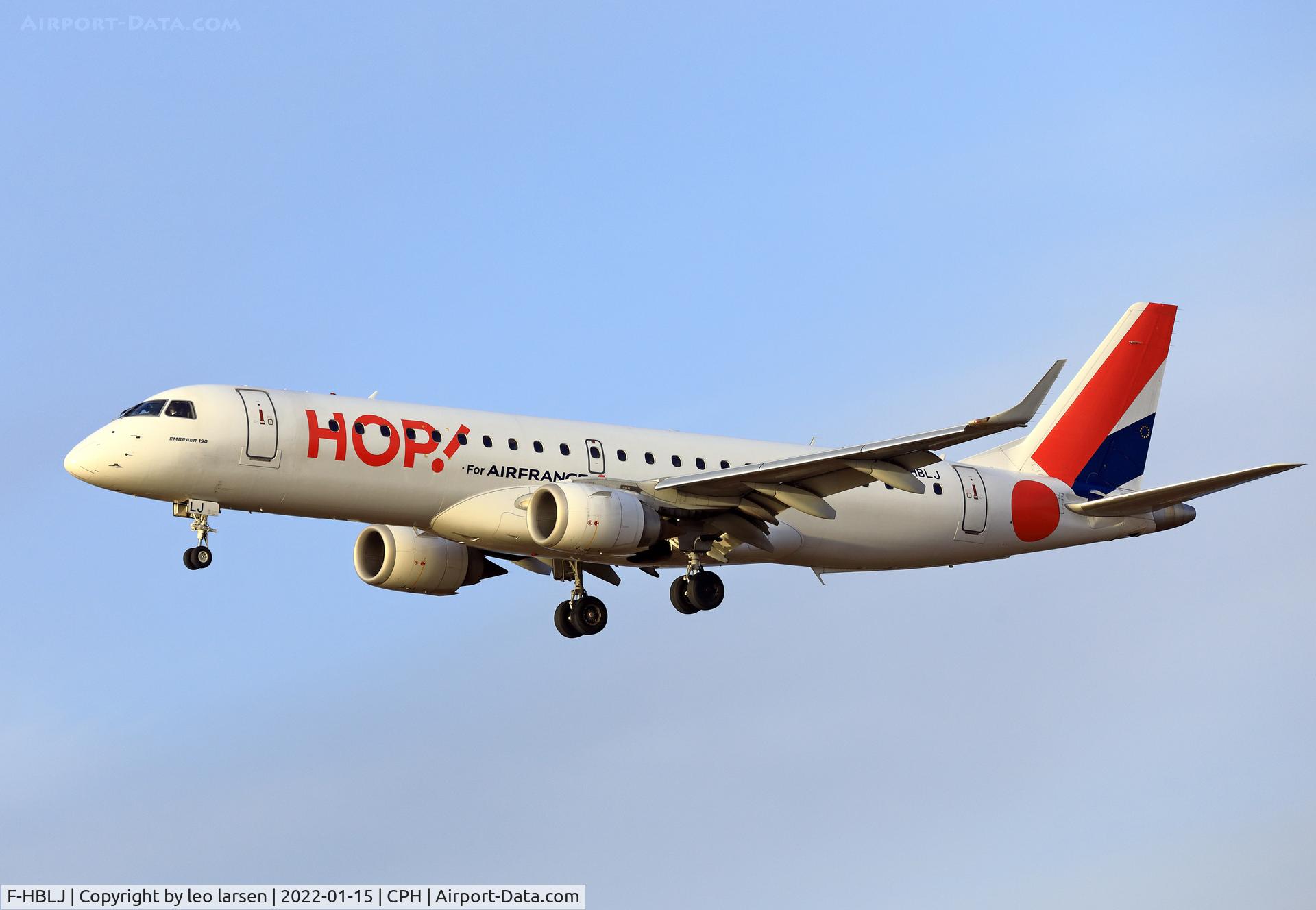 F-HBLJ, 2009 Embraer 190LR (ERJ-190-100LR) C/N 19000133, Copenhagen 15.1.2022