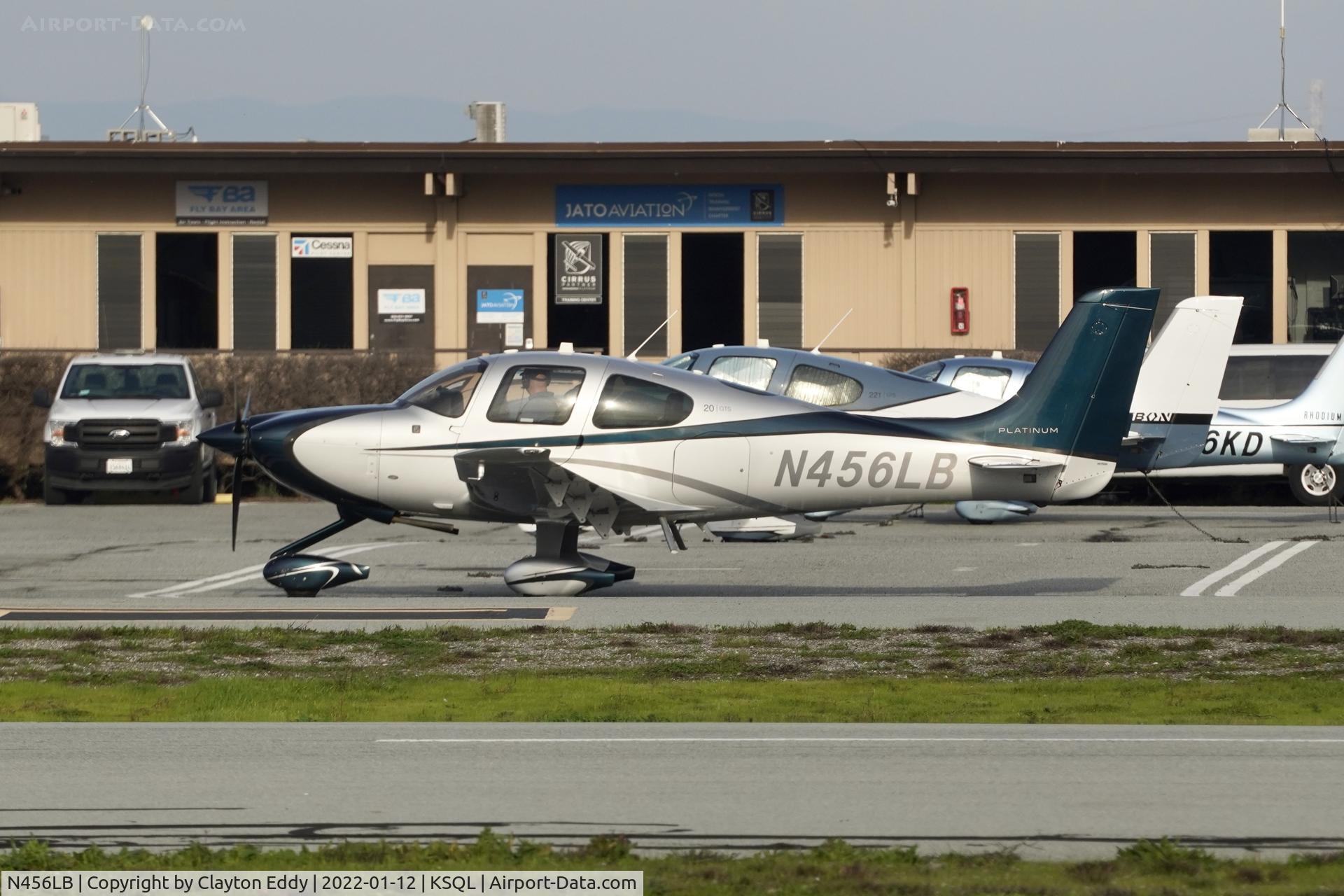 N456LB, 2014 Cirrus SR20 C/N 2256, San Carlos Airport in California 2022.