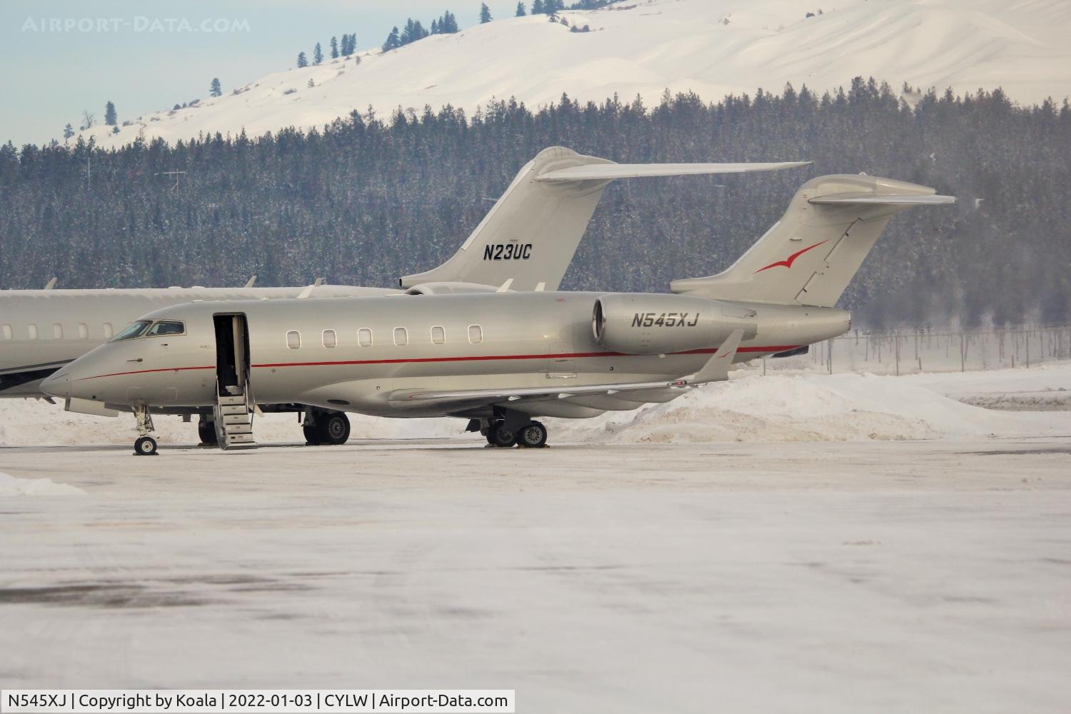 N545XJ, Bombardier Challenger 300 (BD-100-1A10) C/N 20278, Another Ski Flight. Big White is close.