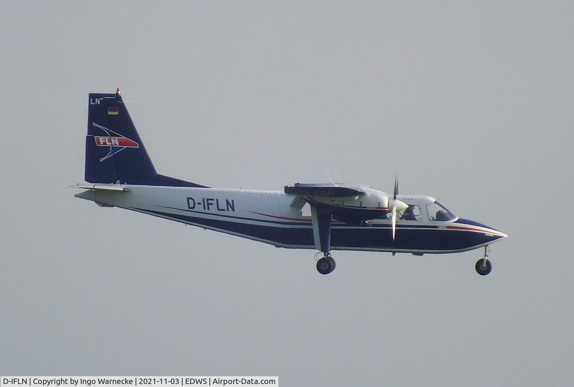 D-IFLN, 2007 Britten-Norman BN-2B-20 Islander C/N 2307, Britten-Norman BN-2B-20 Islander of FLN Frisia Luftverkehr at Norden-Norddeich airfield