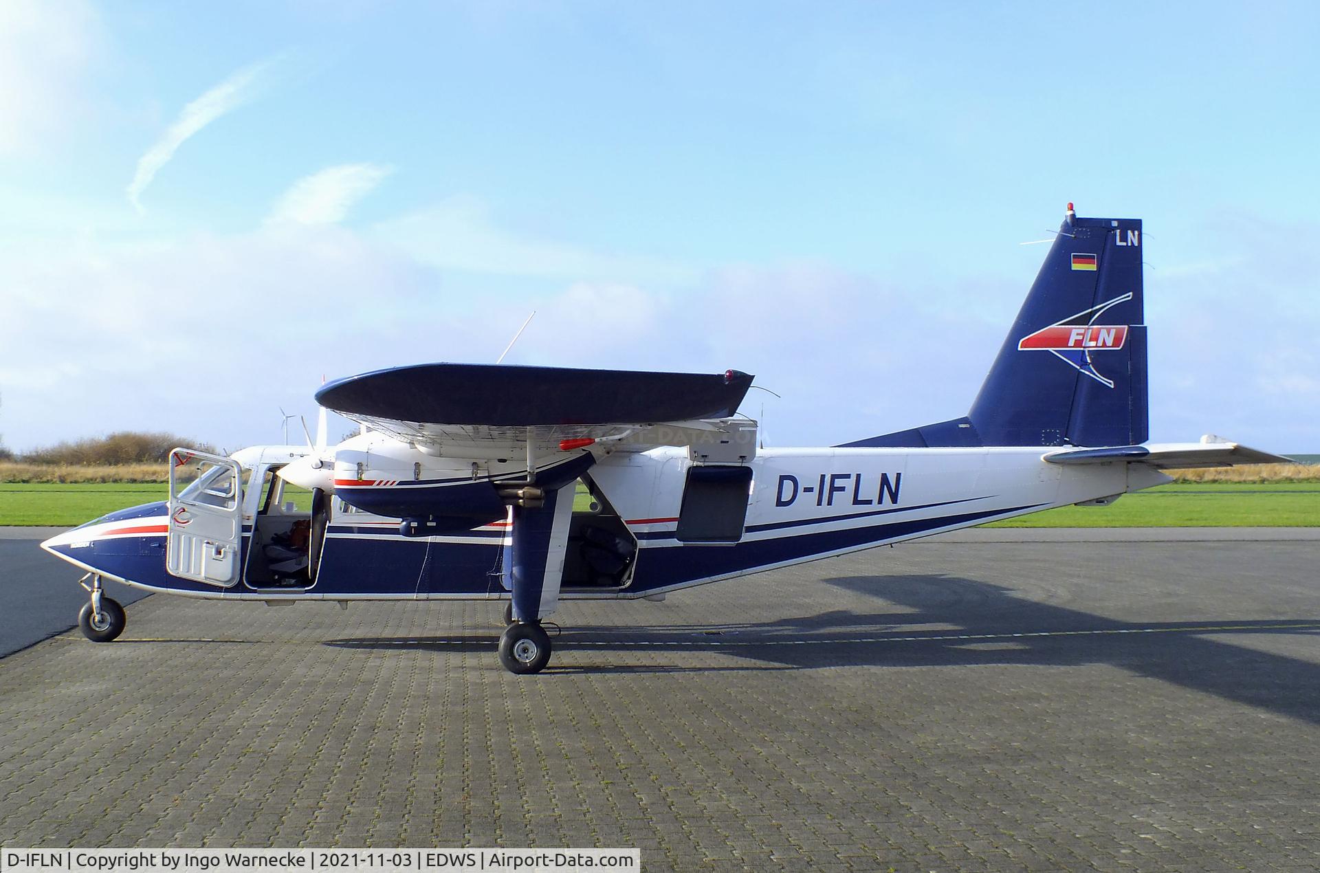 D-IFLN, 2007 Britten-Norman BN-2B-20 Islander C/N 2307, Britten-Norman BN-2B-20 Islander of FLN Frisia Luftverkehr at Norden-Norddeich airfield