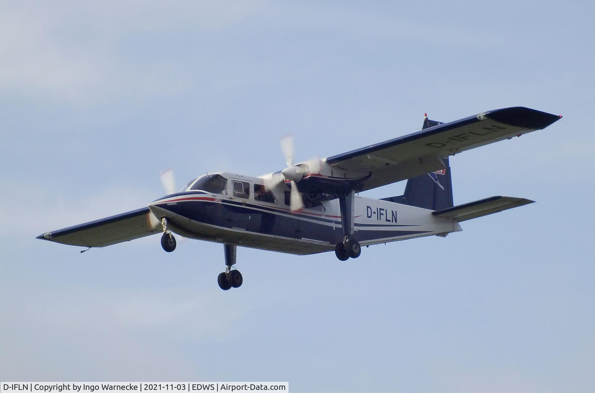 D-IFLN, 2007 Britten-Norman BN-2B-20 Islander C/N 2307, Britten-Norman BN-2B-20 Islander of FLN Frisia Luftverkehr at Norden-Norddeich airfield