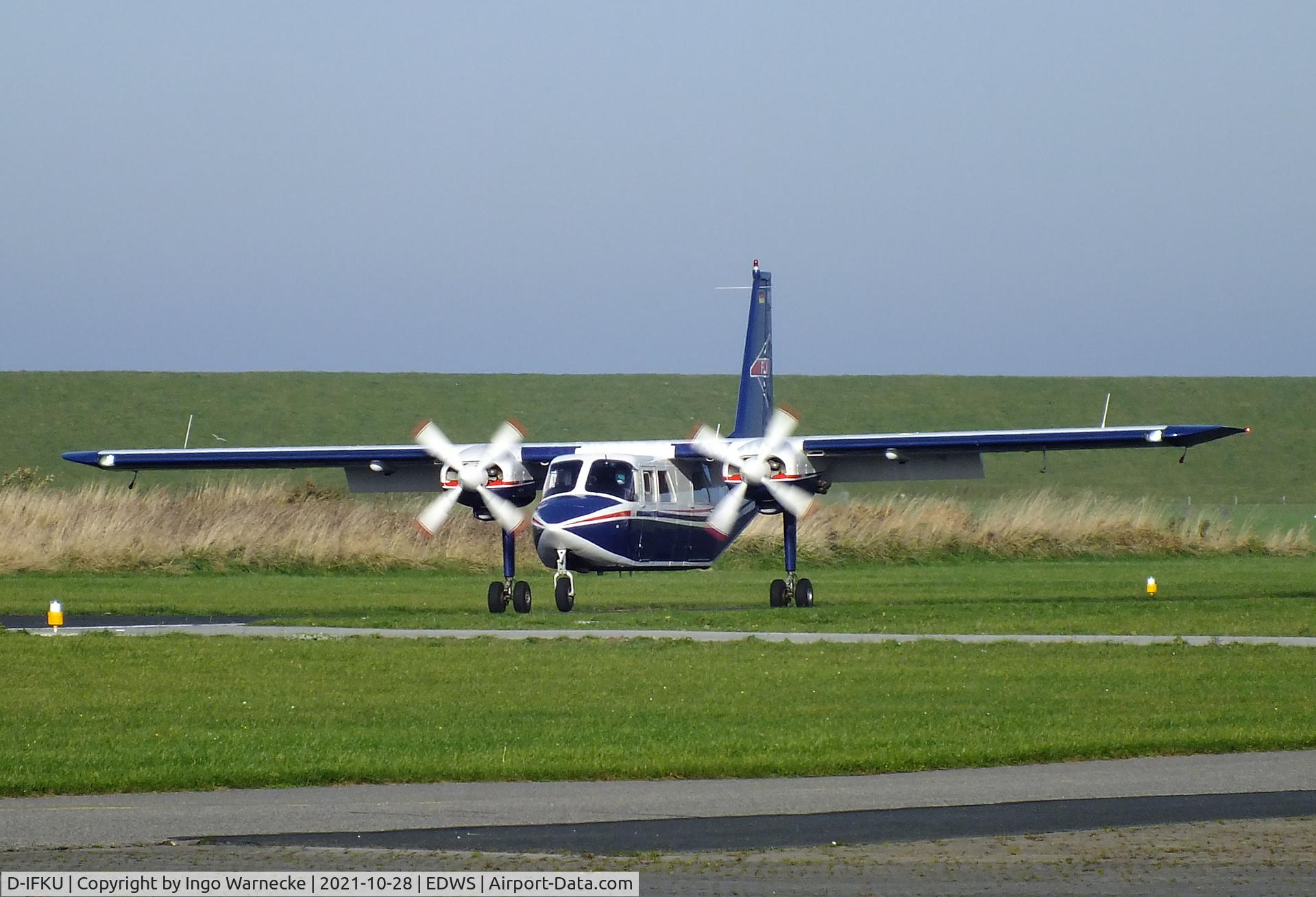 D-IFKU, 1996 Britten-Norman BN-2B-20 Islander C/N 2290, Britten-Norman BN-2B-20 Islander of FLN Frisia Luftverkehr at Norden-Norddeich airfield
