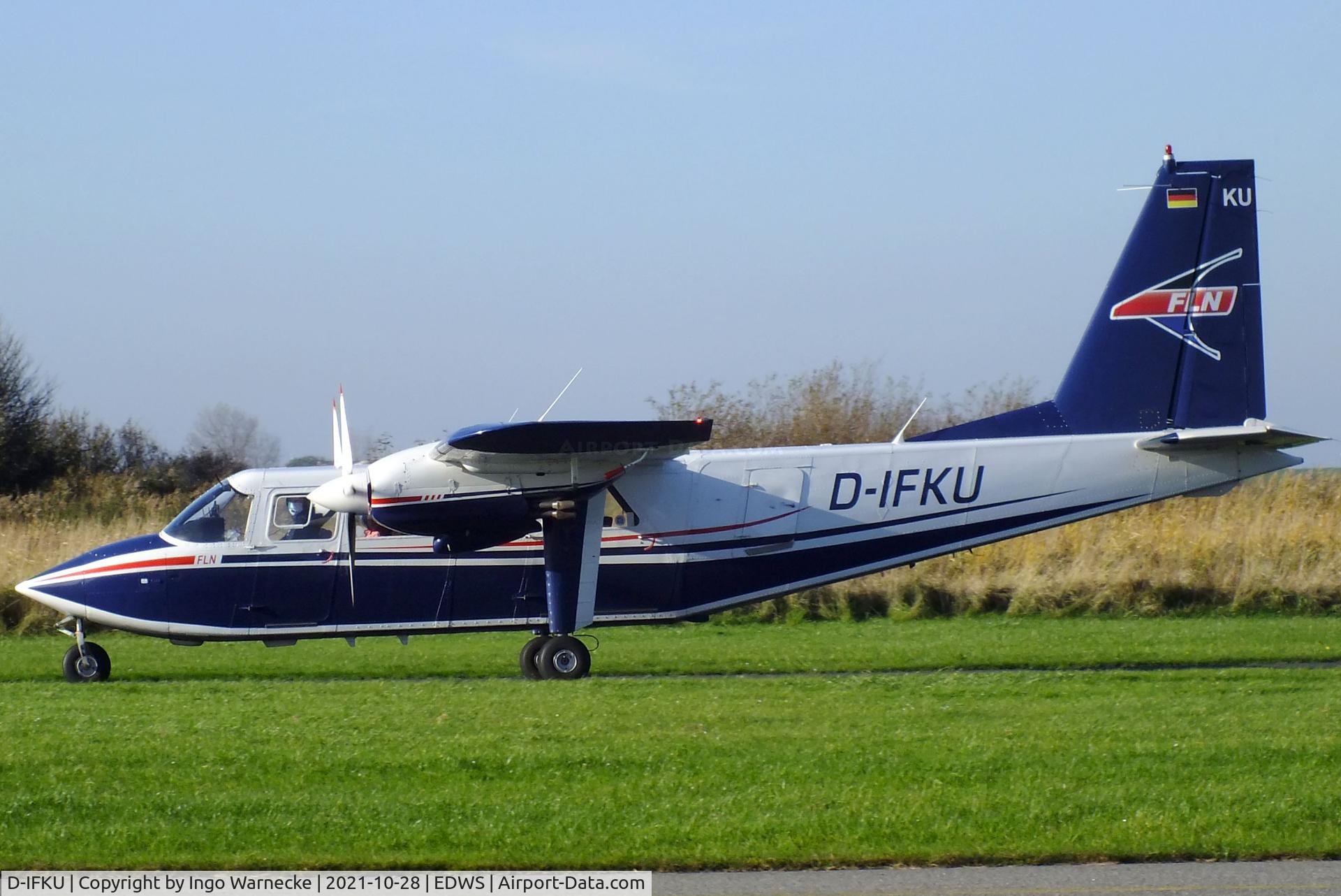 D-IFKU, 1996 Britten-Norman BN-2B-20 Islander C/N 2290, Britten-Norman BN-2B-20 Islander of FLN Frisia Luftverkehr at Norden-Norddeich airfield
