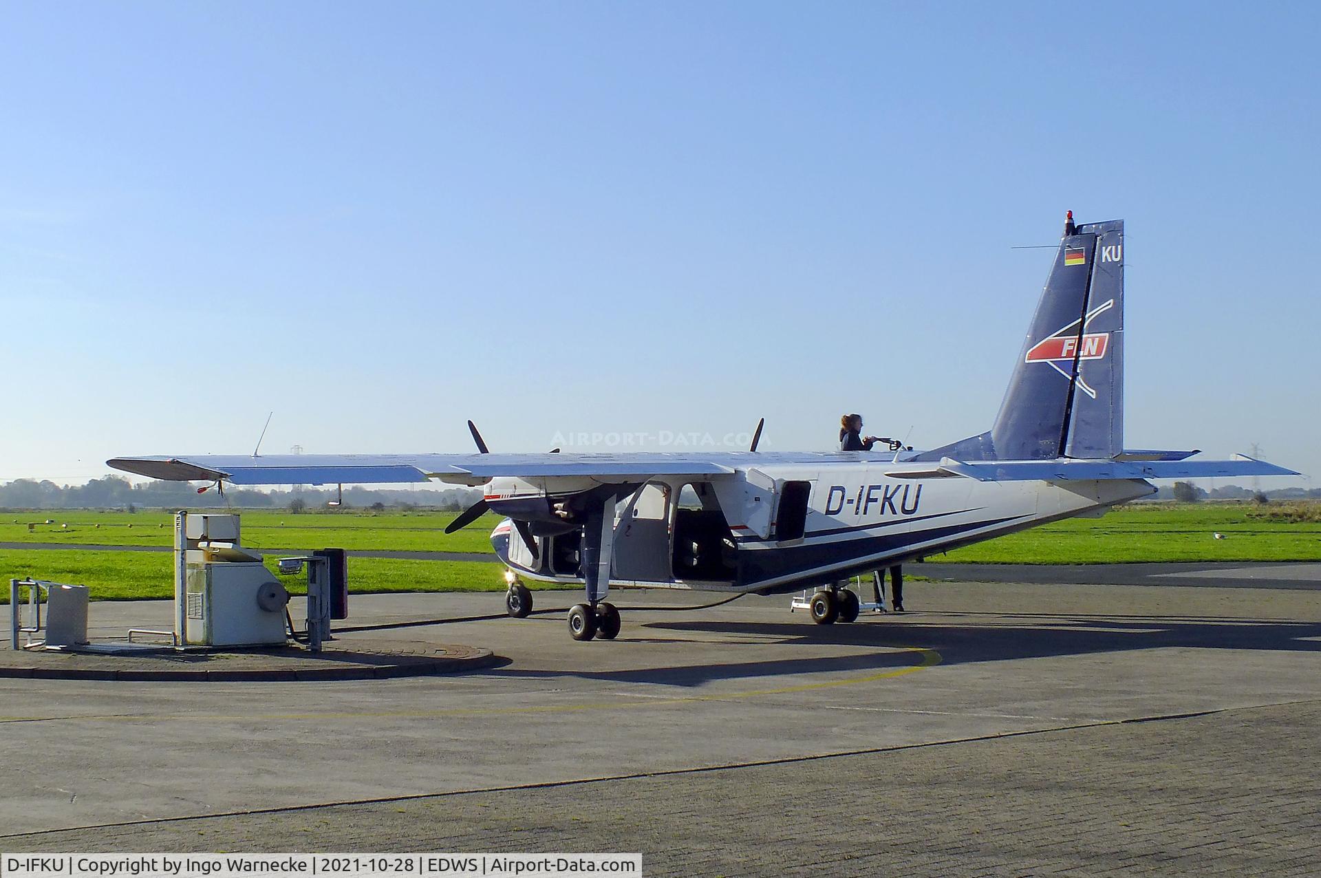 D-IFKU, 1996 Britten-Norman BN-2B-20 Islander C/N 2290, Britten-Norman BN-2B-20 Islander of FLN Frisia Luftverkehr at Norden-Norddeich airfield