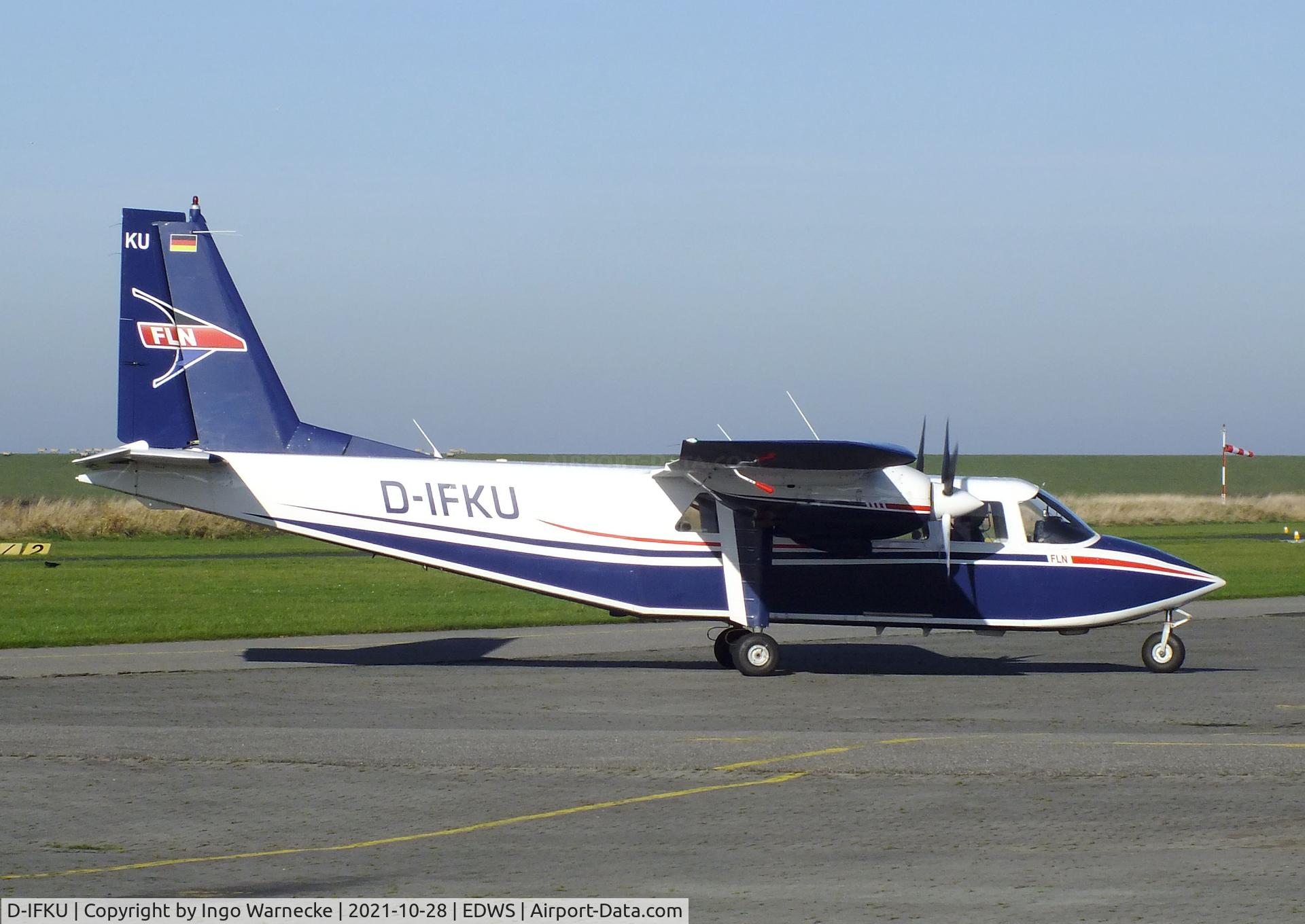 D-IFKU, 1996 Britten-Norman BN-2B-20 Islander C/N 2290, Britten-Norman BN-2B-20 Islander of FLN Frisia Luftverkehr at Norden-Norddeich airfield