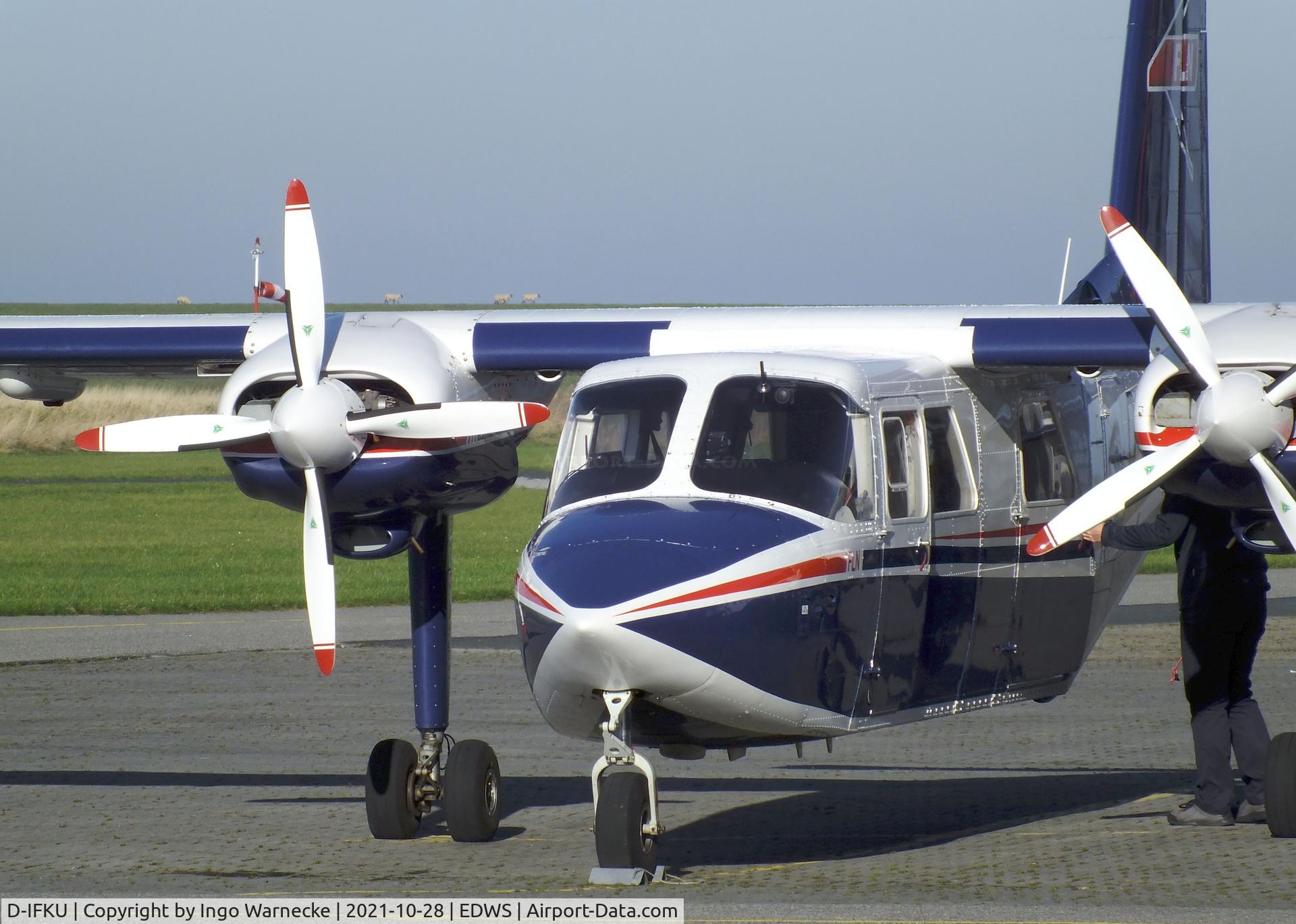 D-IFKU, 1996 Britten-Norman BN-2B-20 Islander C/N 2290, Britten-Norman BN-2B-20 Islander of FLN Frisia Luftverkehr at Norden-Norddeich airfield