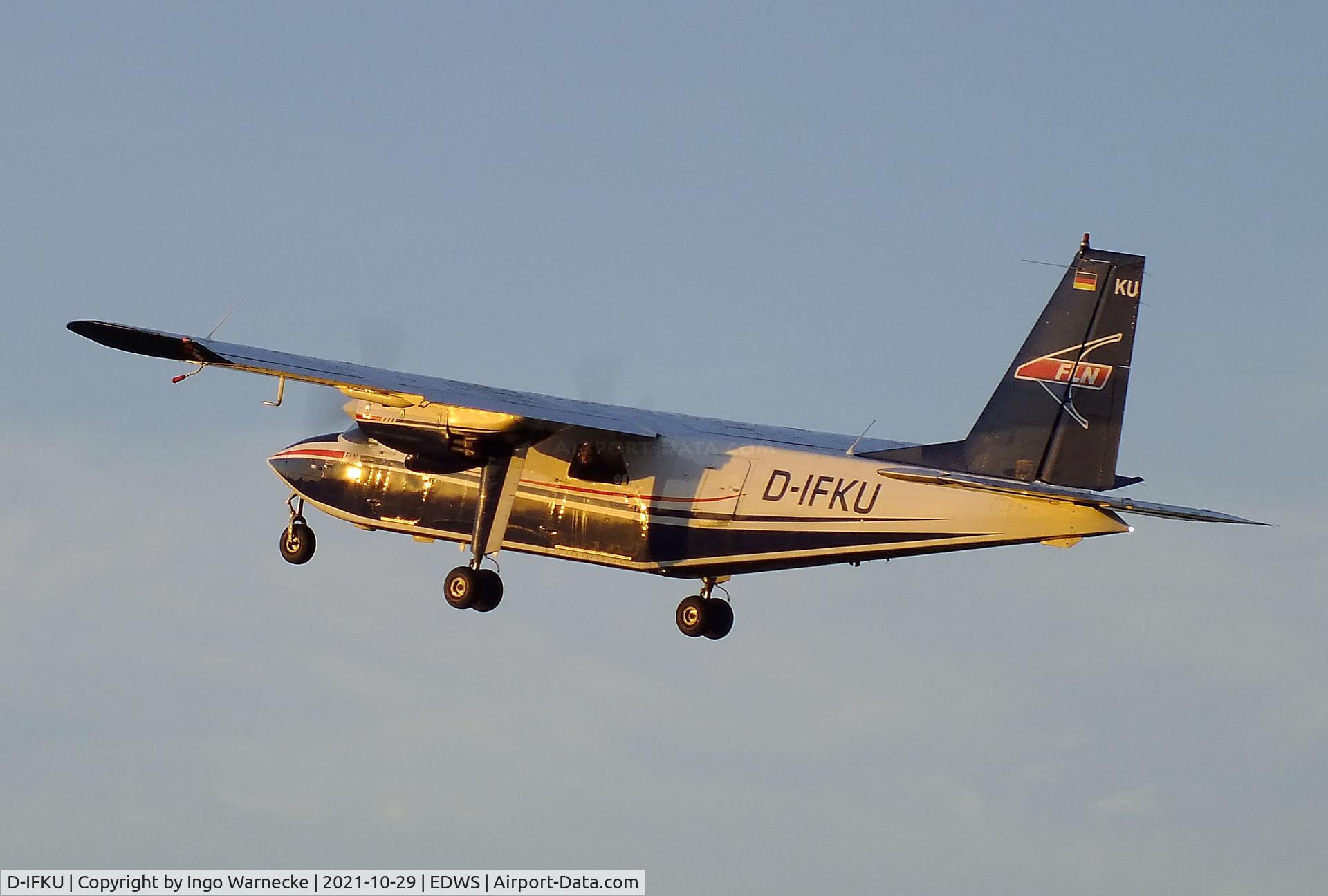 D-IFKU, 1996 Britten-Norman BN-2B-20 Islander C/N 2290, Britten-Norman BN-2B-20 Islander of FLN Frisia Luftverkehr at Norden-Norddeich airfield