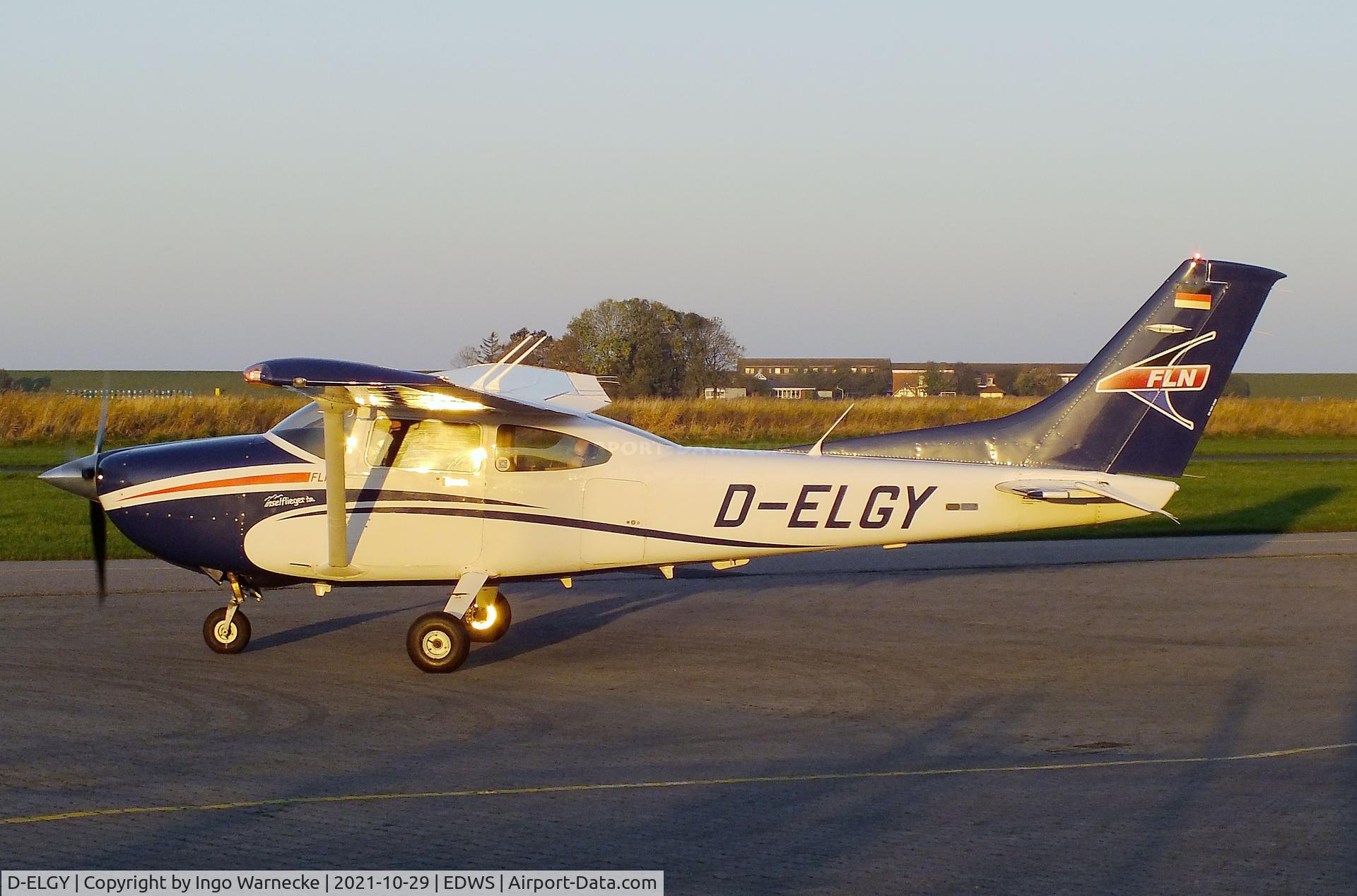 D-ELGY, Cessna 182T Skylane C/N 18282304, Cessna 182T Skylane of FLN Frisia Luftverkehr at Norden-Norddeich airfield
