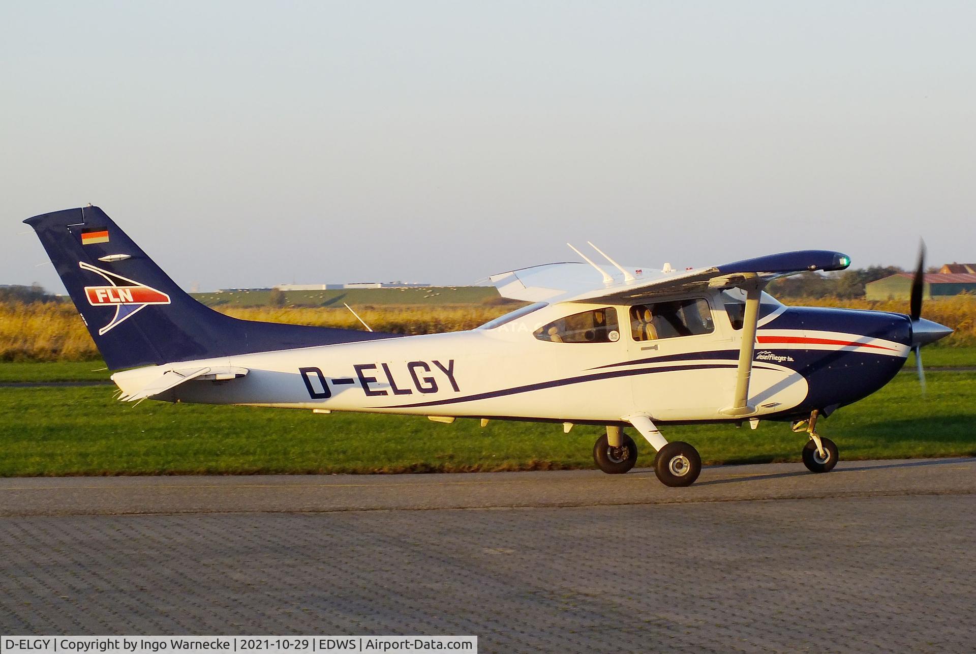 D-ELGY, Cessna 182T Skylane C/N 18282304, Cessna 182T Skylane of FLN Frisia Luftverkehr at Norden-Norddeich airfield