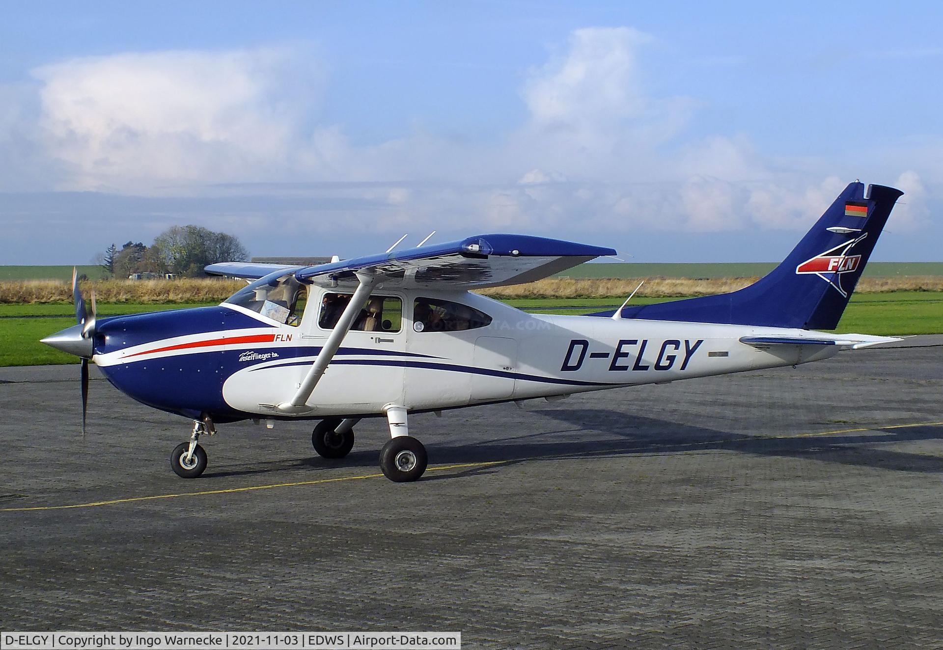 D-ELGY, Cessna 182T Skylane C/N 18282304, Cessna 182T Skylane of FLN Frisia Luftverkehr at Norden-Norddeich airfield