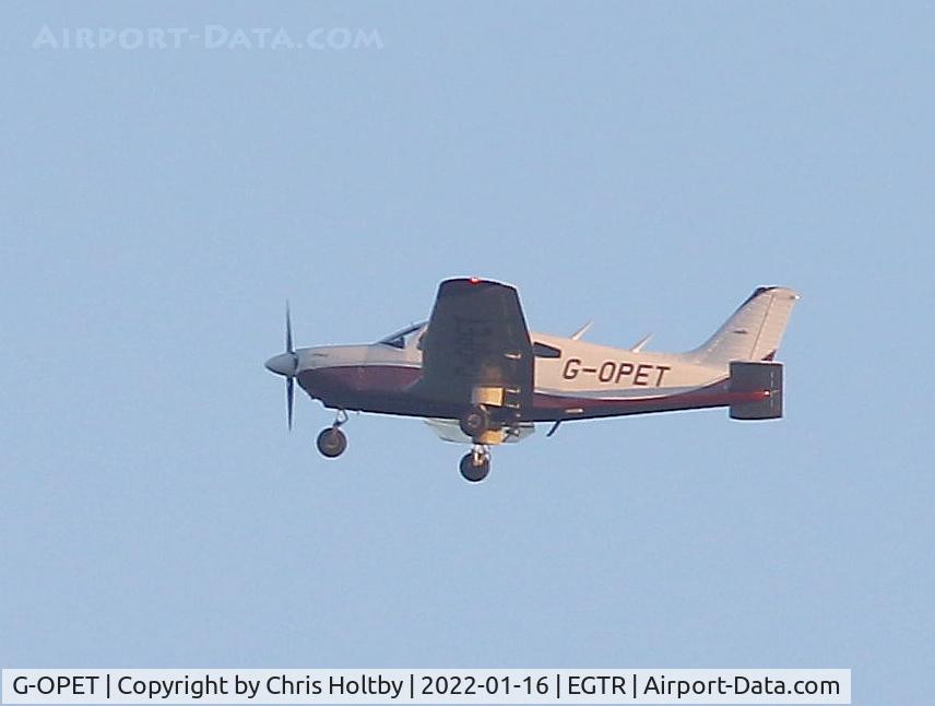 G-OPET, 1975 Piper PA-28-181 Cherokee Archer II C/N 28-7690067, Owned by a pleasure flight company based in Shenley, Herts.