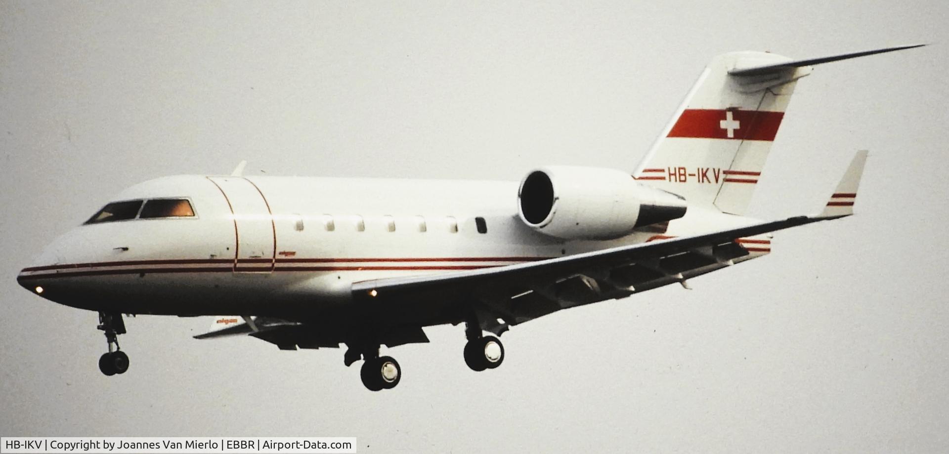 HB-IKV, 1991 Canadair Challenger 601-3A (CL-600-2B16) C/N 5092, Slide scan