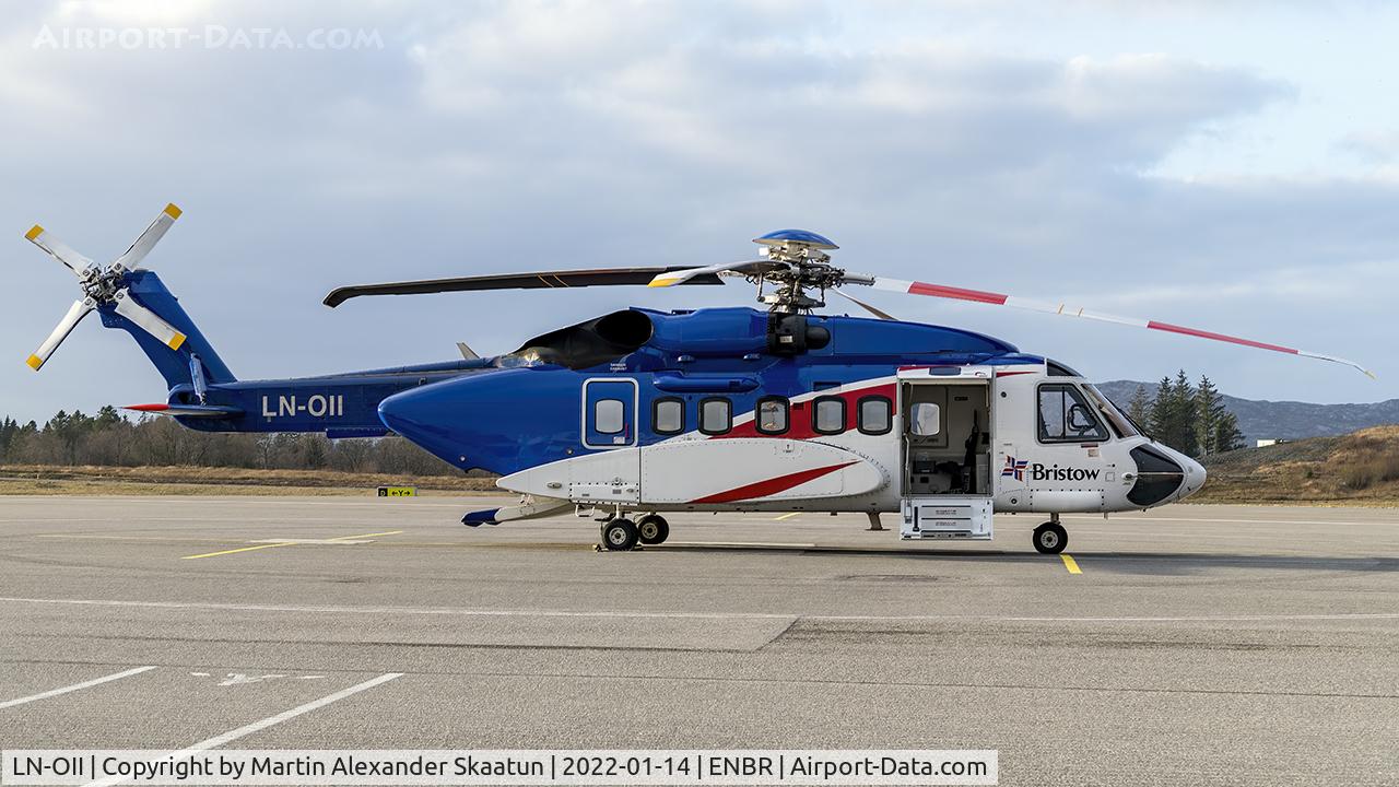 LN-OII, 2013 Sikorsky S-92A C/N 920196, Parked at the heliport.