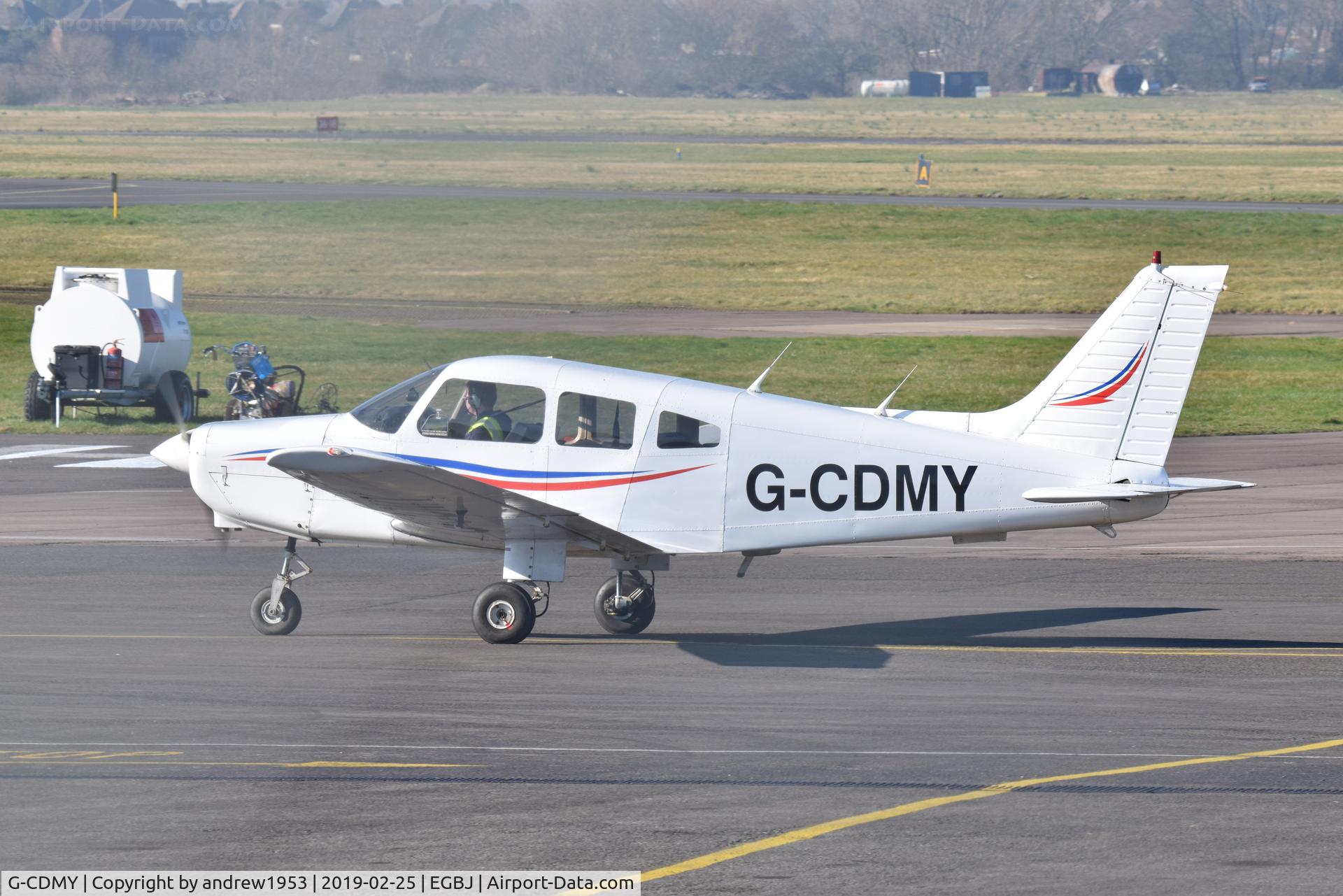G-CDMY, 1979 Piper PA-28-161 Cherokee Warrior II C/N 28-7916007, G-CDMY at Gloucestershire Airport.