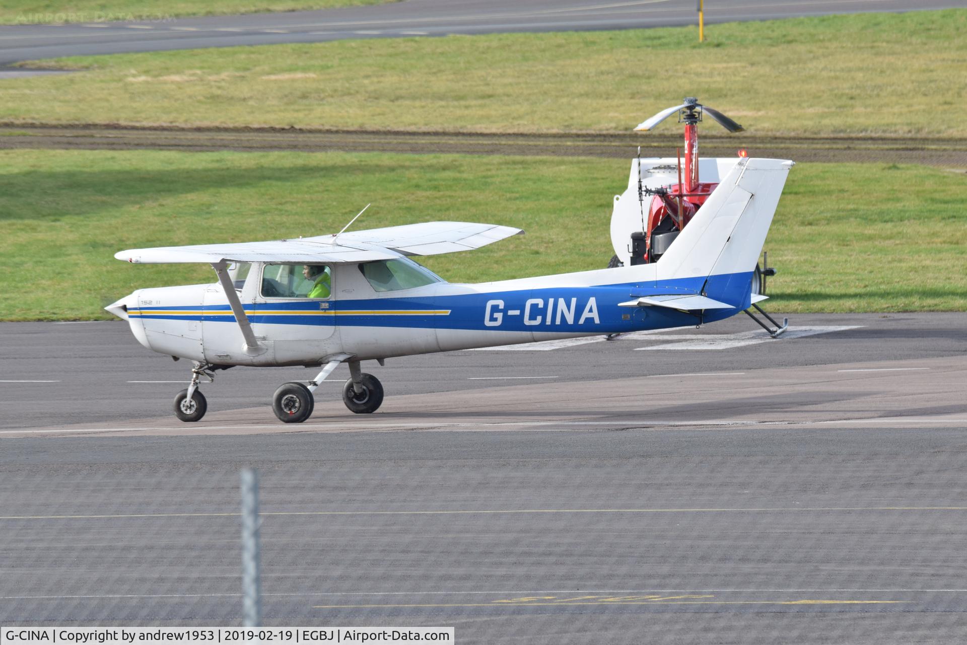 G-CINA, 1984 Cessna 152 C/N 152-85894, G-CINA at Gloucestershire Airport.
