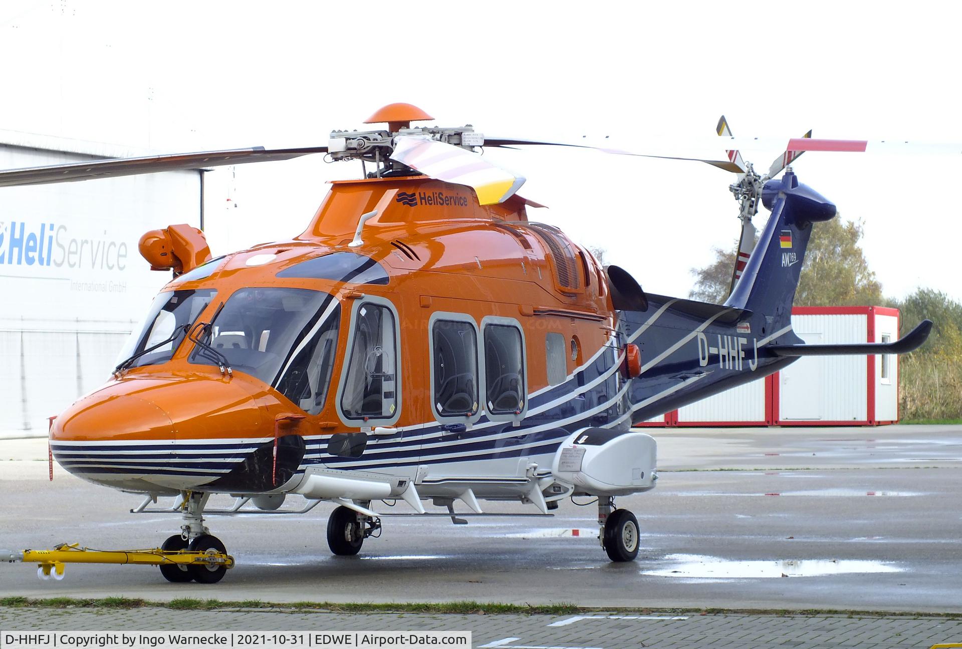 D-HHFJ, Leonardo AW169 C/N 69046, AgustaWestland (Leonardo) AW169 of Heli Service International at Emden airfield