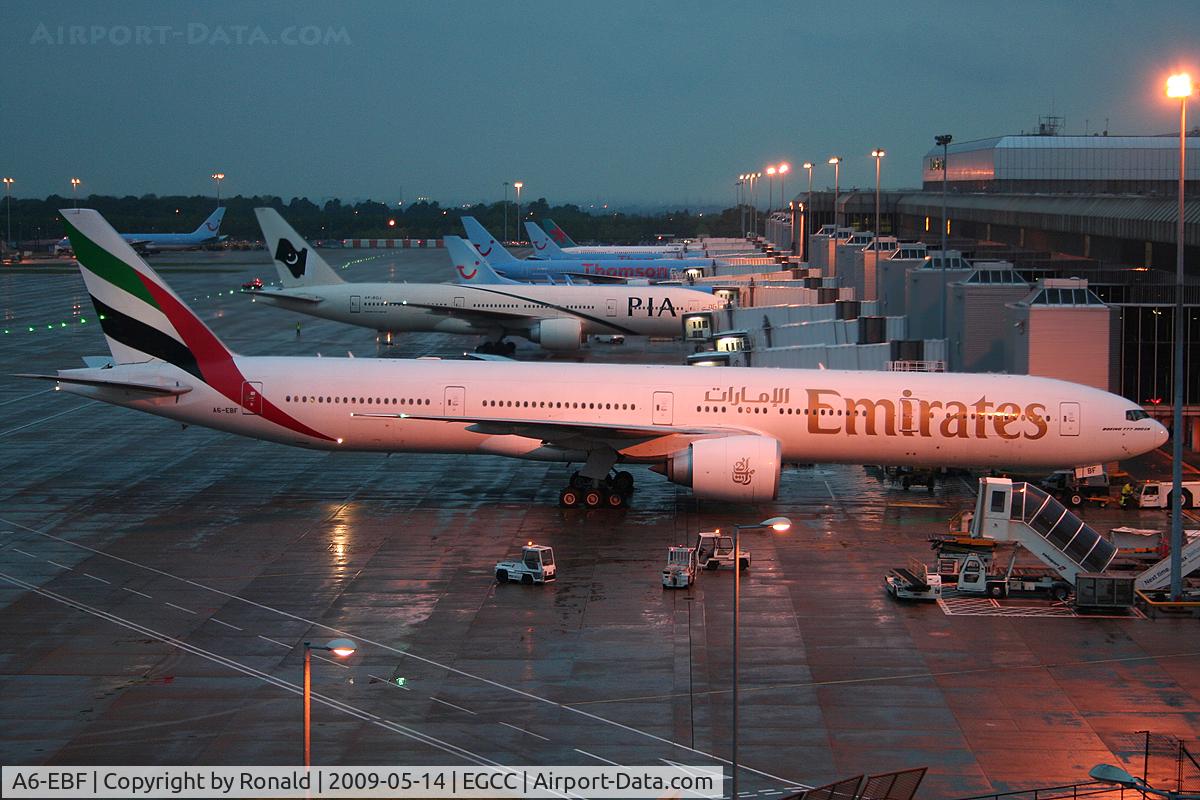 A6-EBF, 2005 Boeing 777-31H/ER C/N 32708, at man