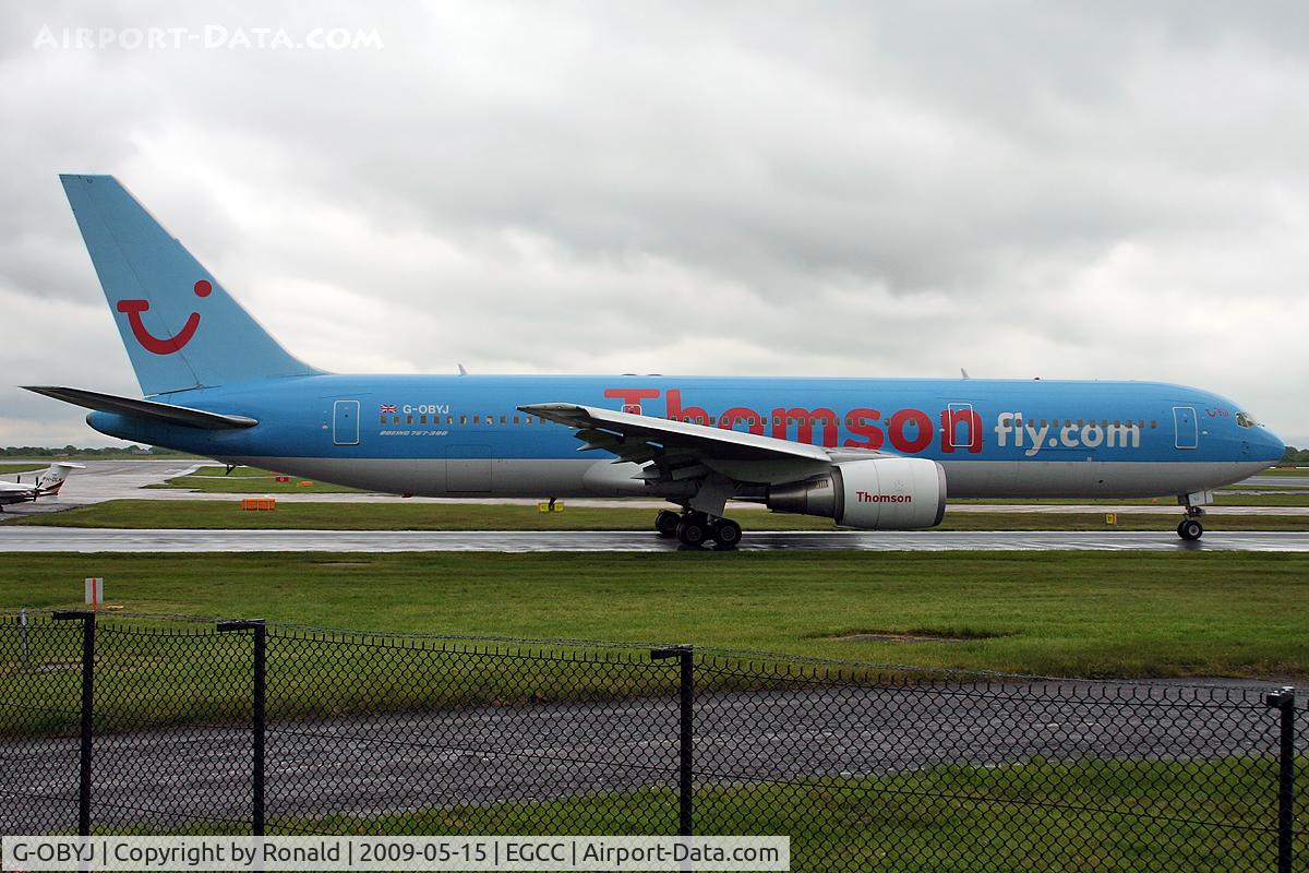 G-OBYJ, 2000 Boeing 767-304 C/N 29384, at man