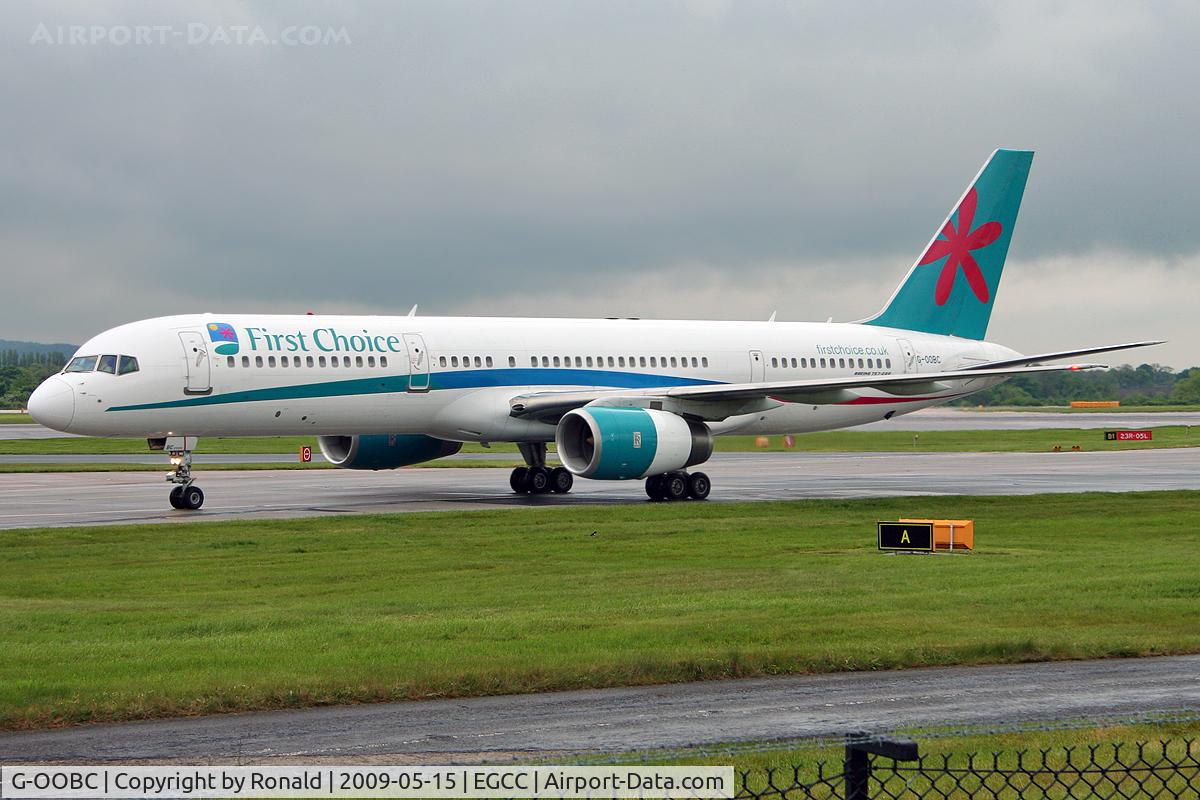 G-OOBC, 2003 Boeing 757-28A C/N 33098, at man