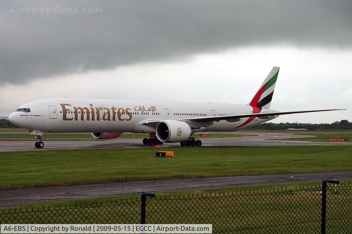 A6-EBS, 2006 Boeing 777-31H/ER C/N 32715, at man