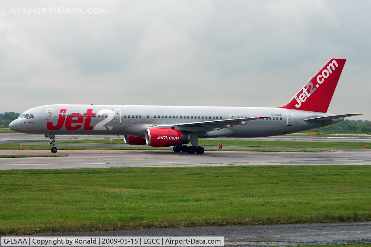 G-LSAA, 1988 Boeing 757-236 C/N 24122, at man